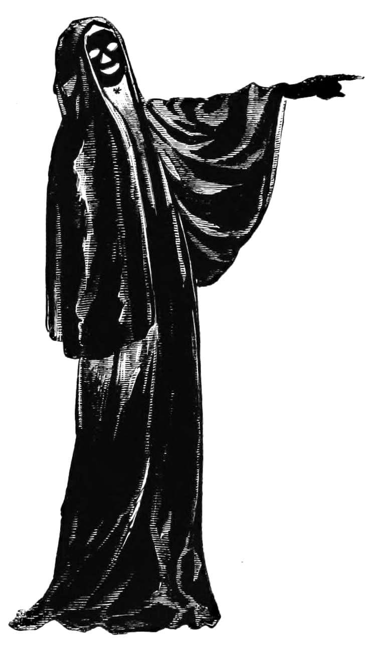 Illustration from Spectropia, or, surprising spectral illusions showing ghosts everywhere and of any colour by J. H. Brown (1864) (via Wikimedia)