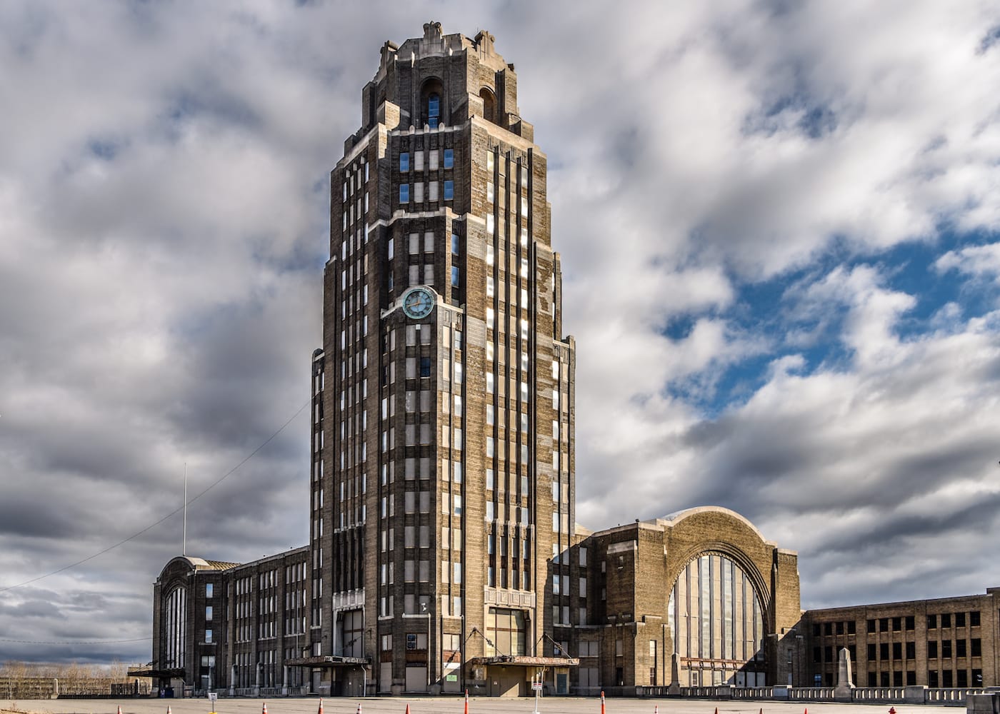 United States, Buffalo, Central Terminal: The Buffalo Central Terminal complex includes an iconic Art Deco office tower (photo by Joe Casico/World Monuments Fund)