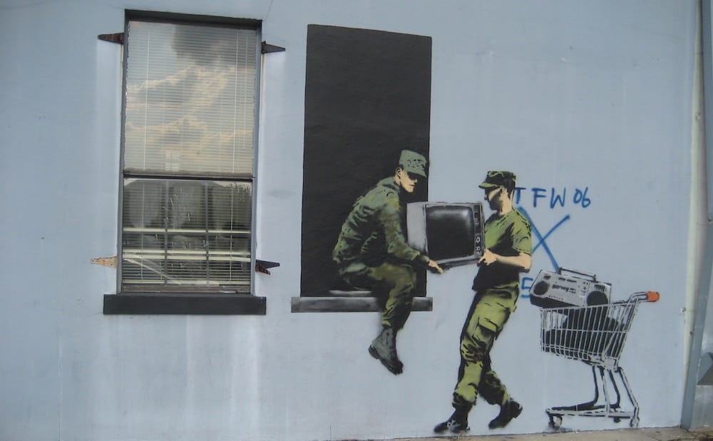 A Banksy Mural in New Orleans Gets a Swanky Restoration