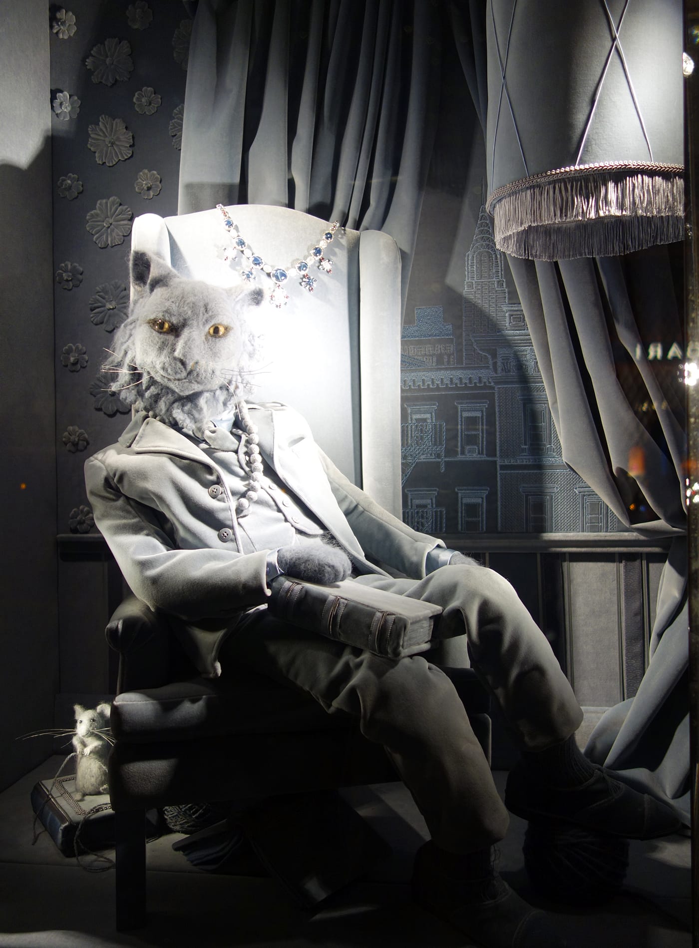 American Museum of Natural History-inspired jewelry window