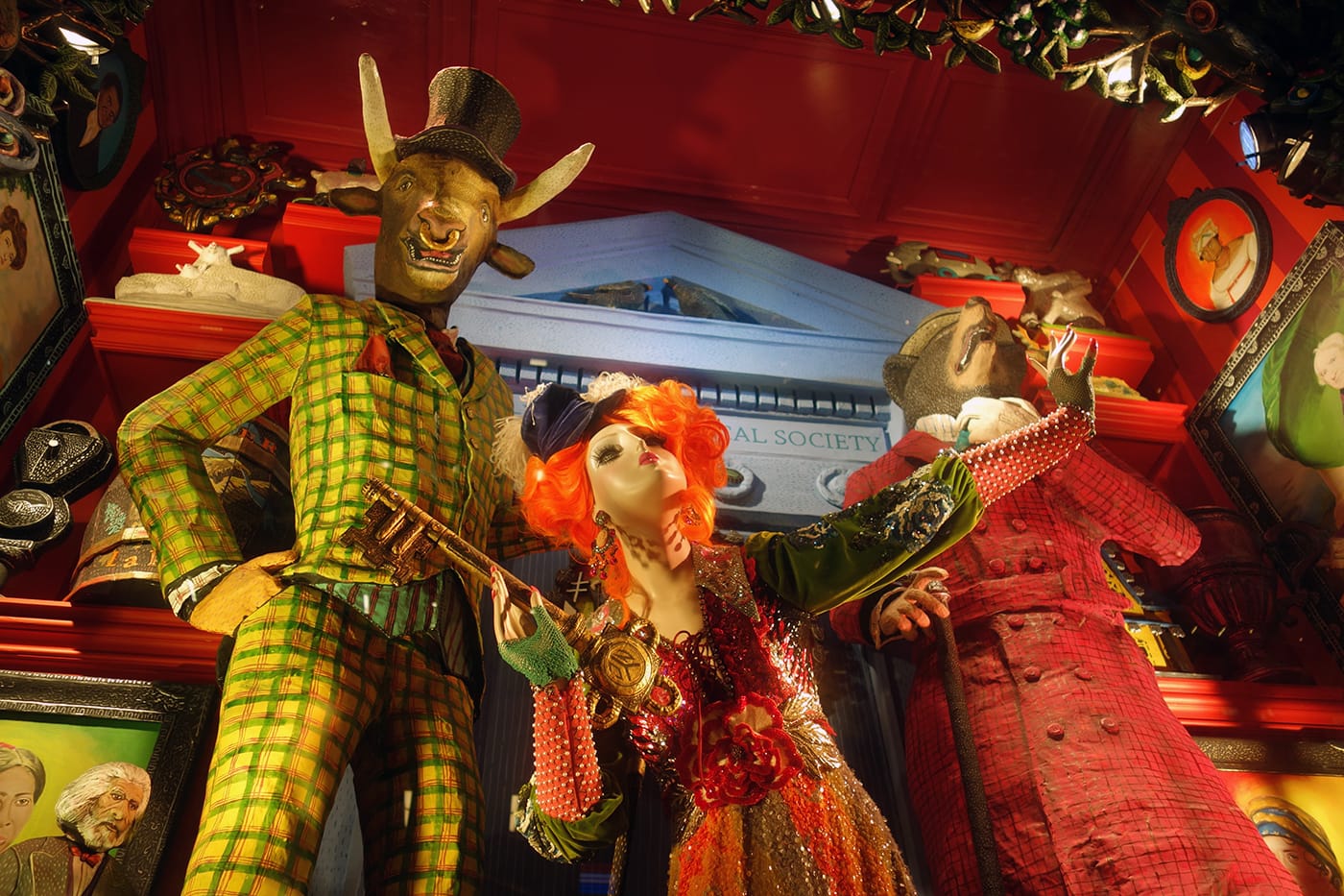 The New-York Historical Society window, with art by Mark Gagnon