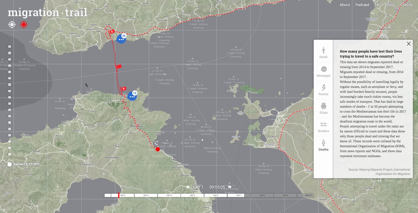 Screenshot from <em/>Migration Trail (courtesy the developers)