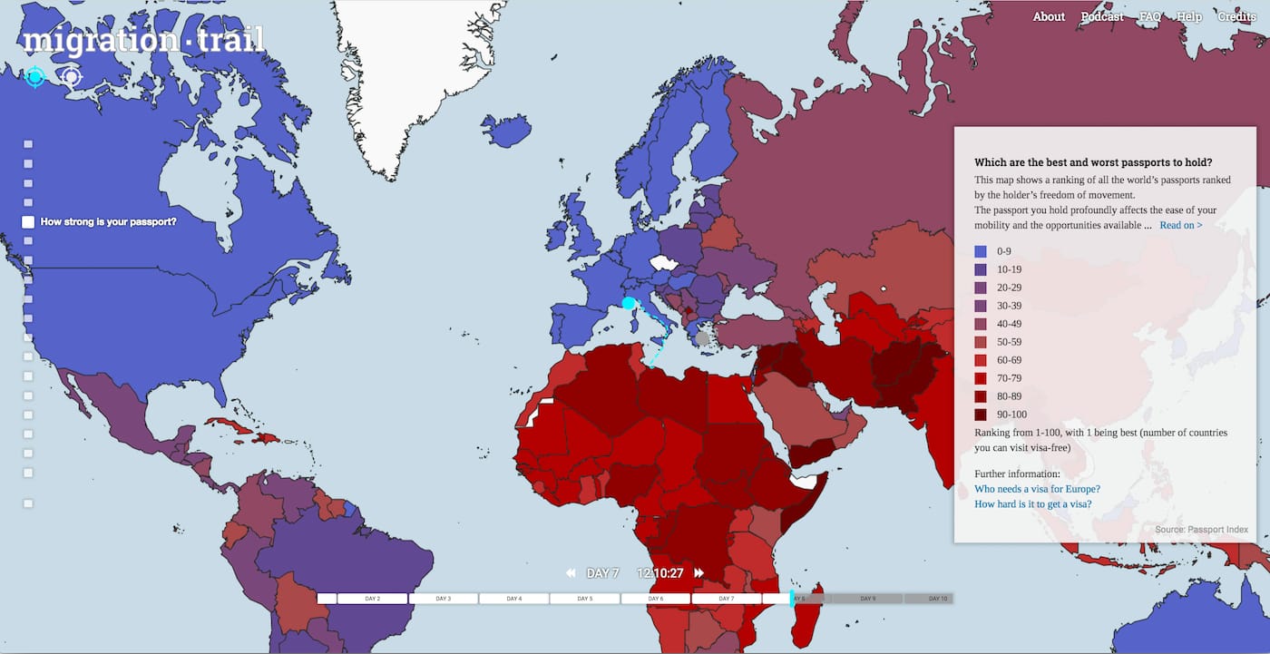 Screenshot from <em/>Migration Trail (courtesy the developers)