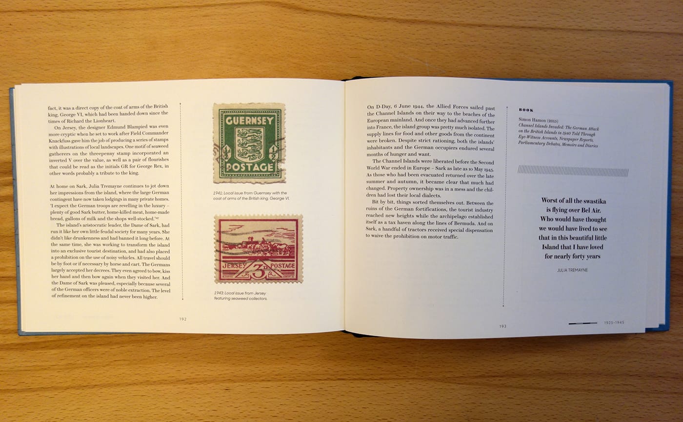 Pages from Nowherelands: An Atlas of Vanished Countries, 1840-1975 (photo of the book for Hyperallergic)