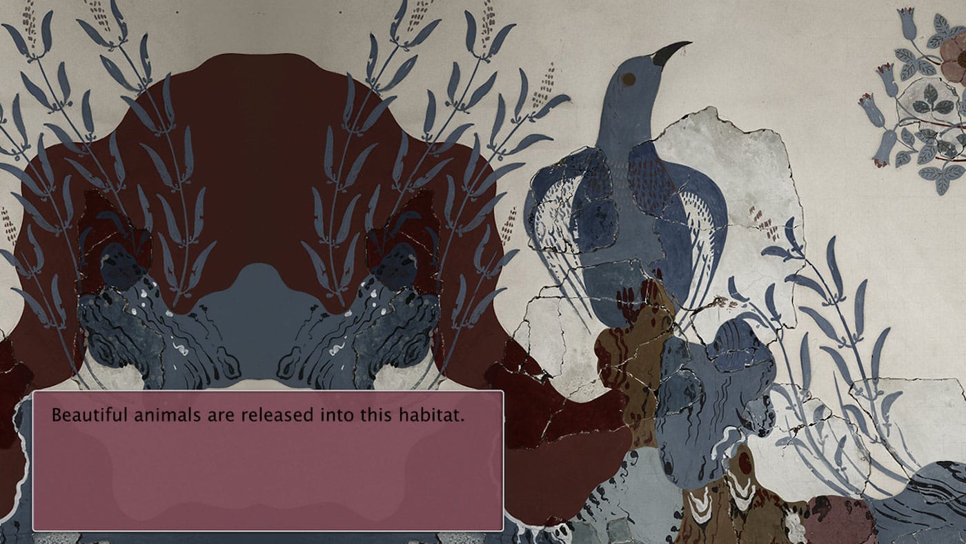 Still from Elizabeth Price, "A RESTORATION" (2016), video/installation (courtesy Ashmolean Museum, University of Oxford, presented by the Contemporary Art Society, © Elizabeth Price)