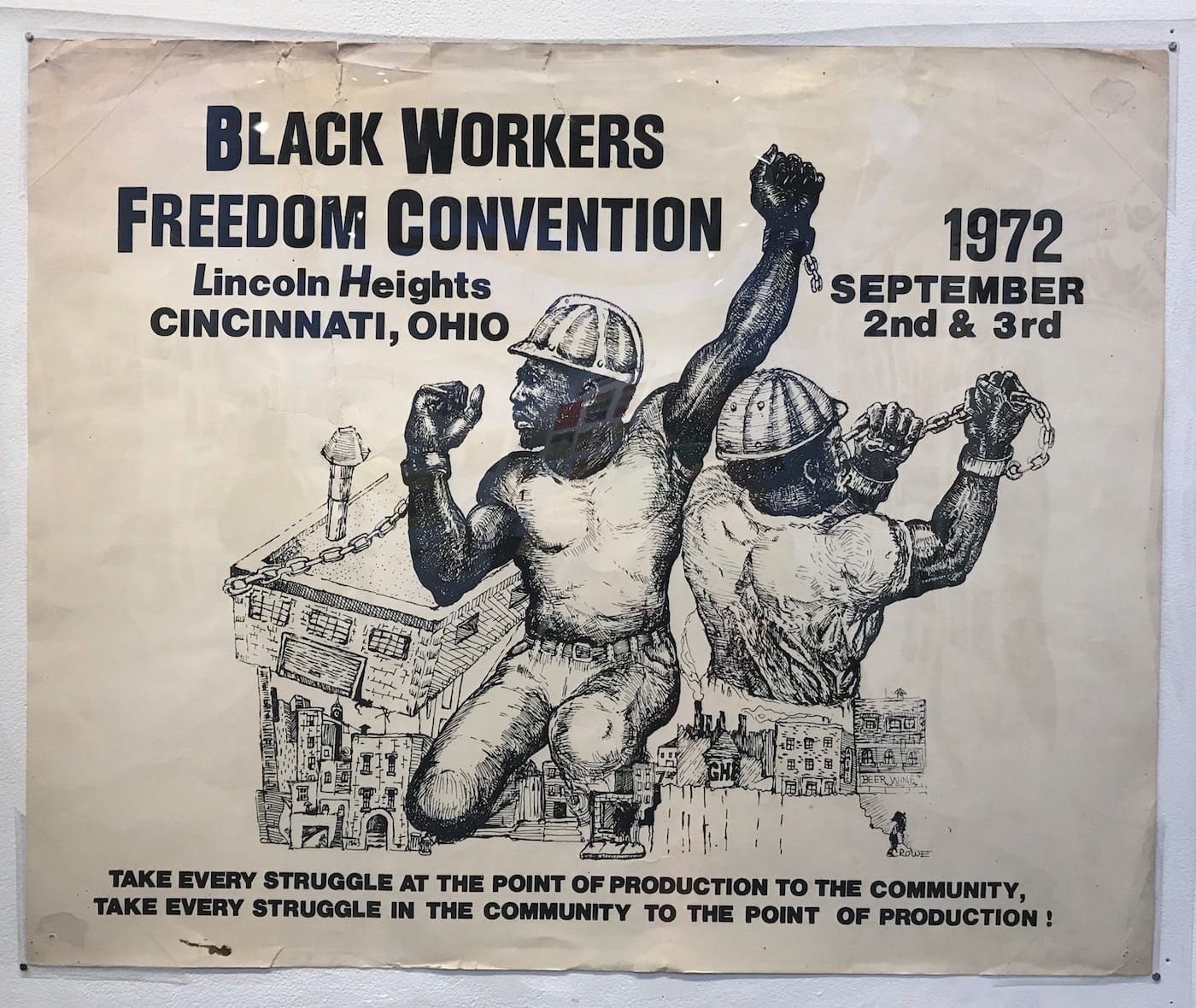 A pamphlet from Finally Got The News: The Printed Legacy of the US Radical Left, 1970–1979 at Interference Archive (Jillian Steinhauer/Hyperallergic)