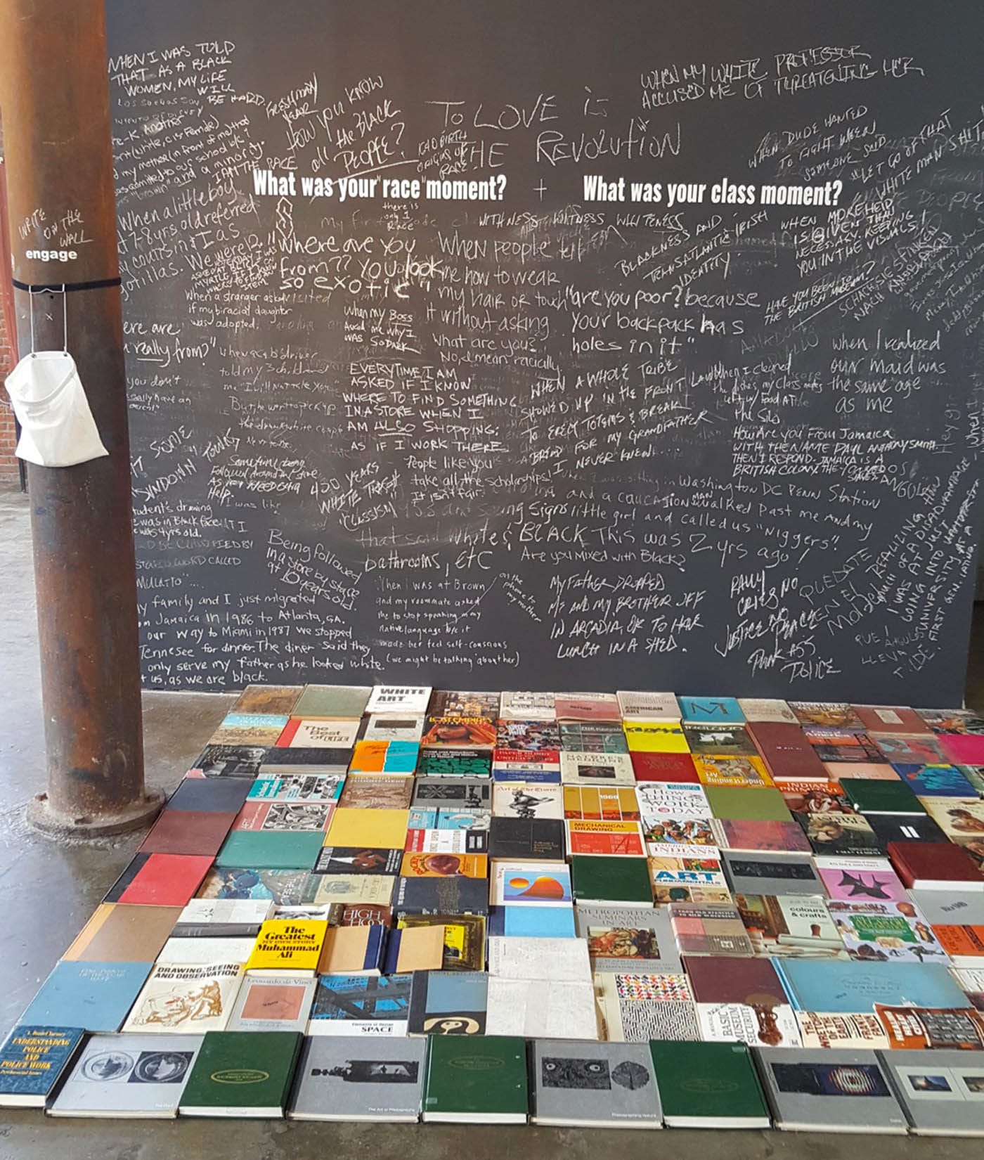 jc lenochan, “Unfinished Business: ‘What You Think Matters Too.’ (Part Ⅲ)” (2017) (Seph Rodney/Hyperallergic)