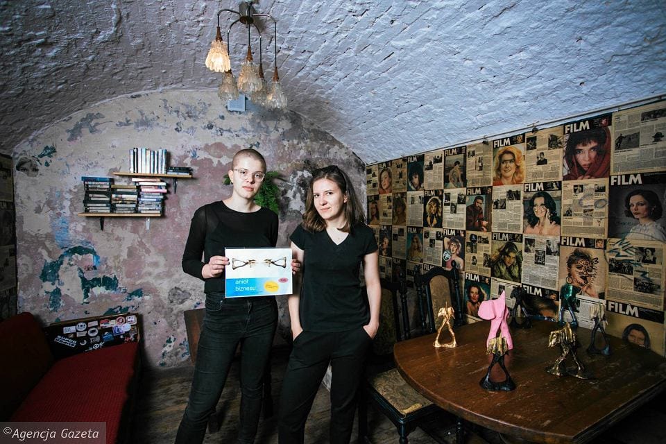 Agata Grabowska and Olga Rusinek, the curators of <em>Dekadencja / Sklepik</em> (photo courtesy Adam Stepien)