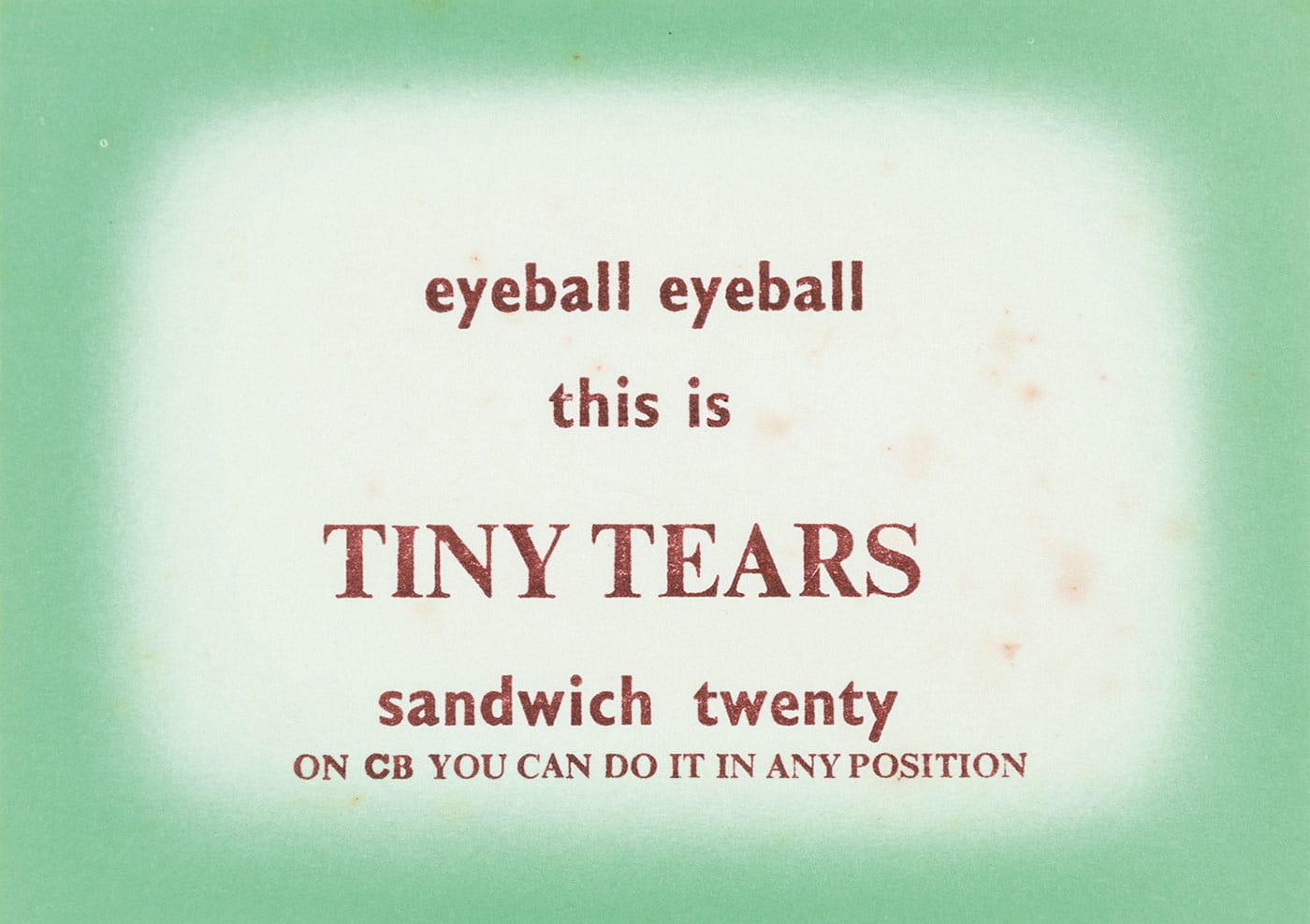 Image from <em>Eyeball Cards: The Art of British CB Radio Culture</em> (courtesy Four Corners Books)