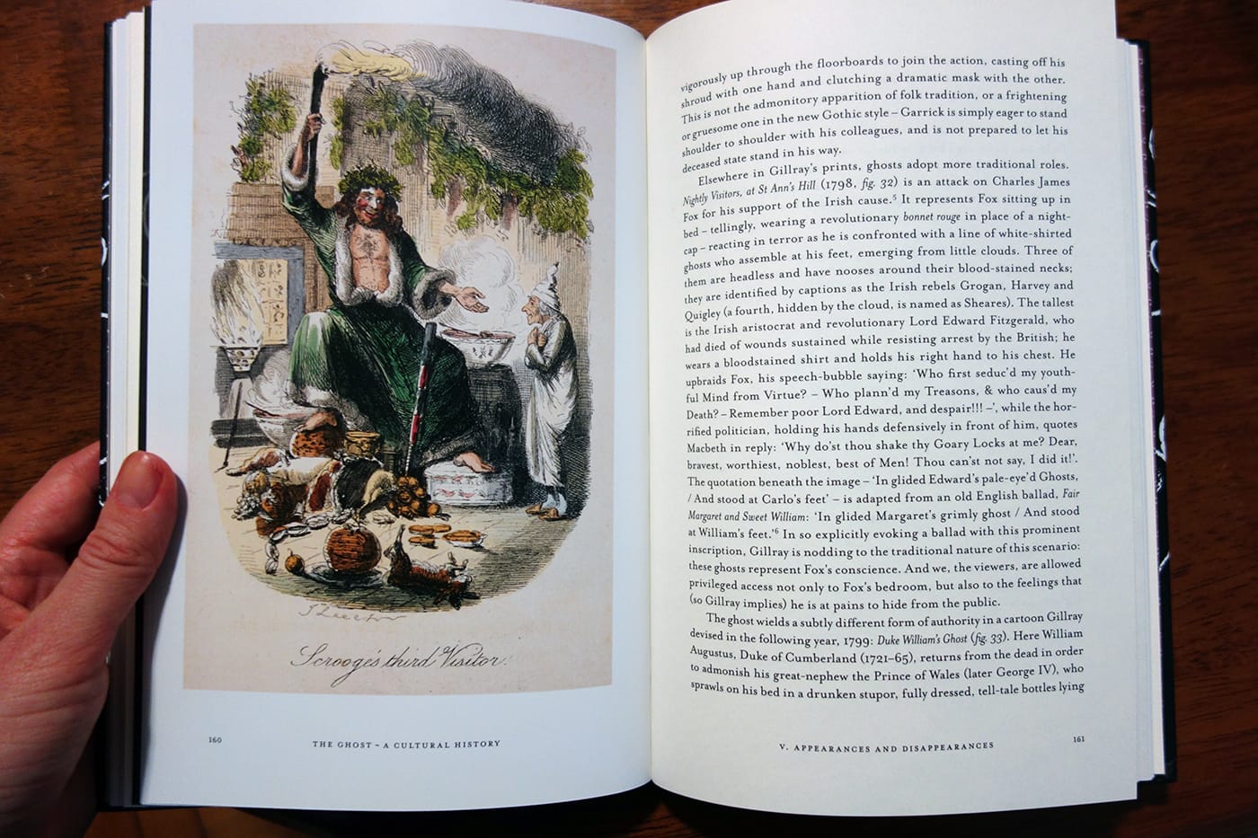 Pages from The Ghost: A Cultural History (photo of the book for Hyperallergic)