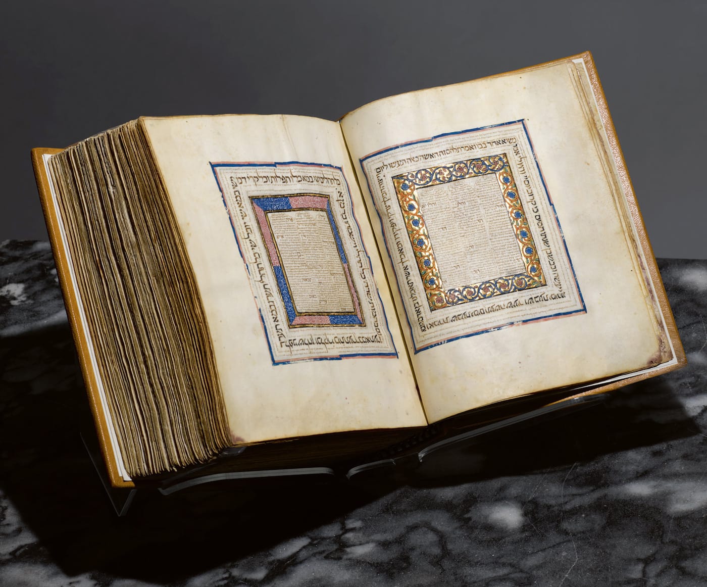 Hebrew Bible produced in the Spanish region of Castile in the first half of the 14th century (courtesy Sotheby's)