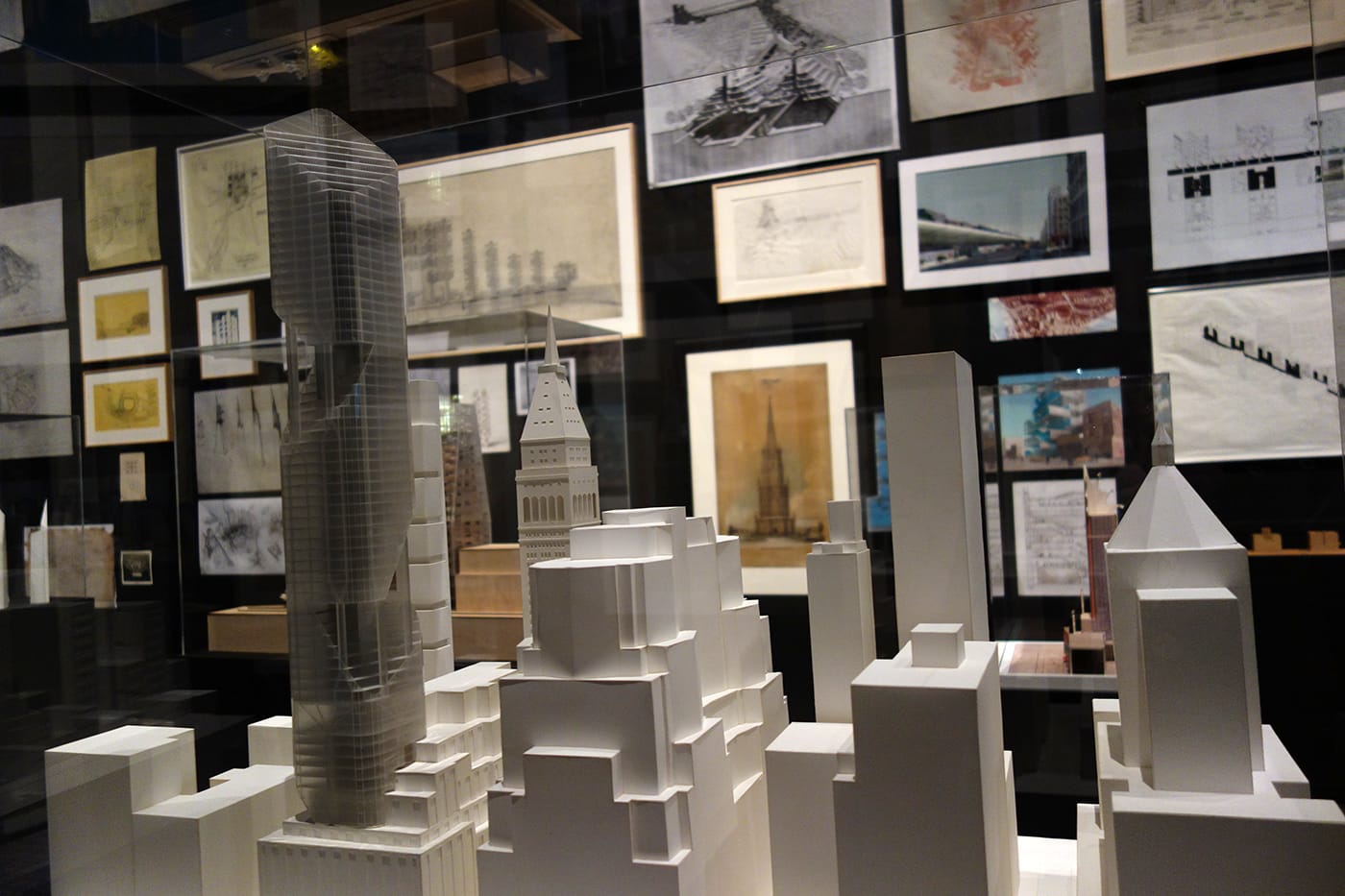Installation view of <em>Never Built New York</em> at the Queens Museum (photo by the author for Hyperallergic)