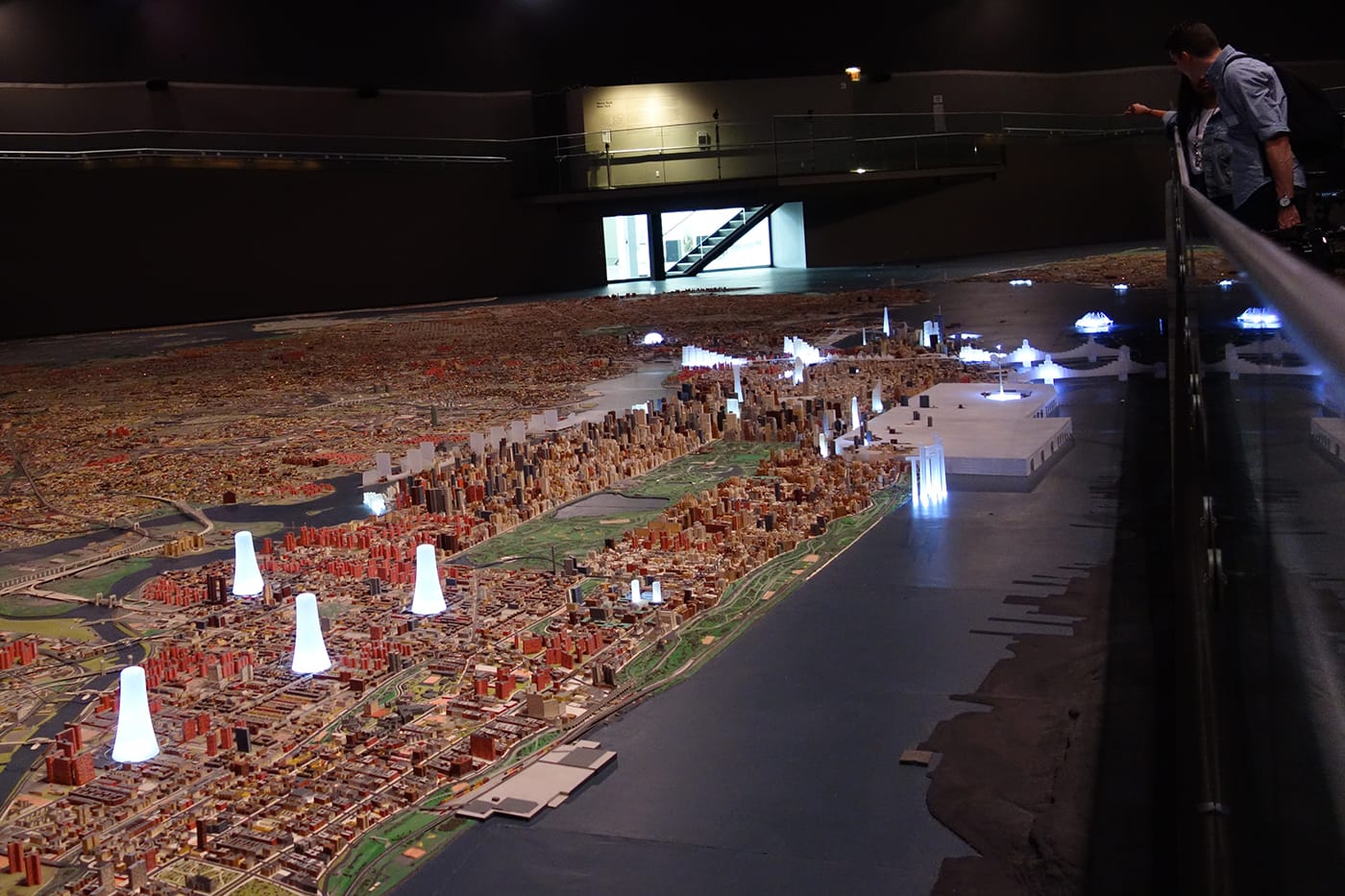 Installation view of <em>Never Built New York</em> at the Queens Museum (photo by the author for Hyperallergic)
