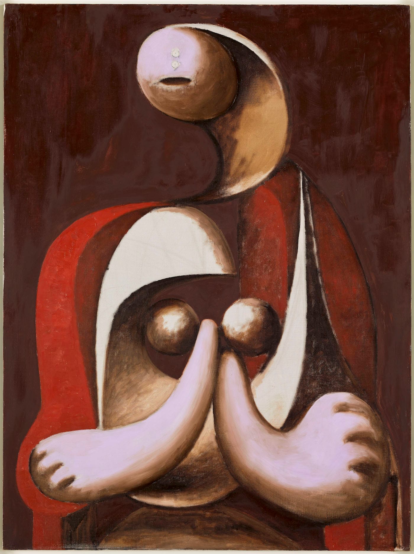 Pablo Picasso, "Woman Sitting in a Red Armchair" (1932), oil on canvas, Musée National Picasso, Paris (photo © RMN-Grand Palais, Musée National Picasso, Paris; Thierry Le Mage; © Succession Picasso)