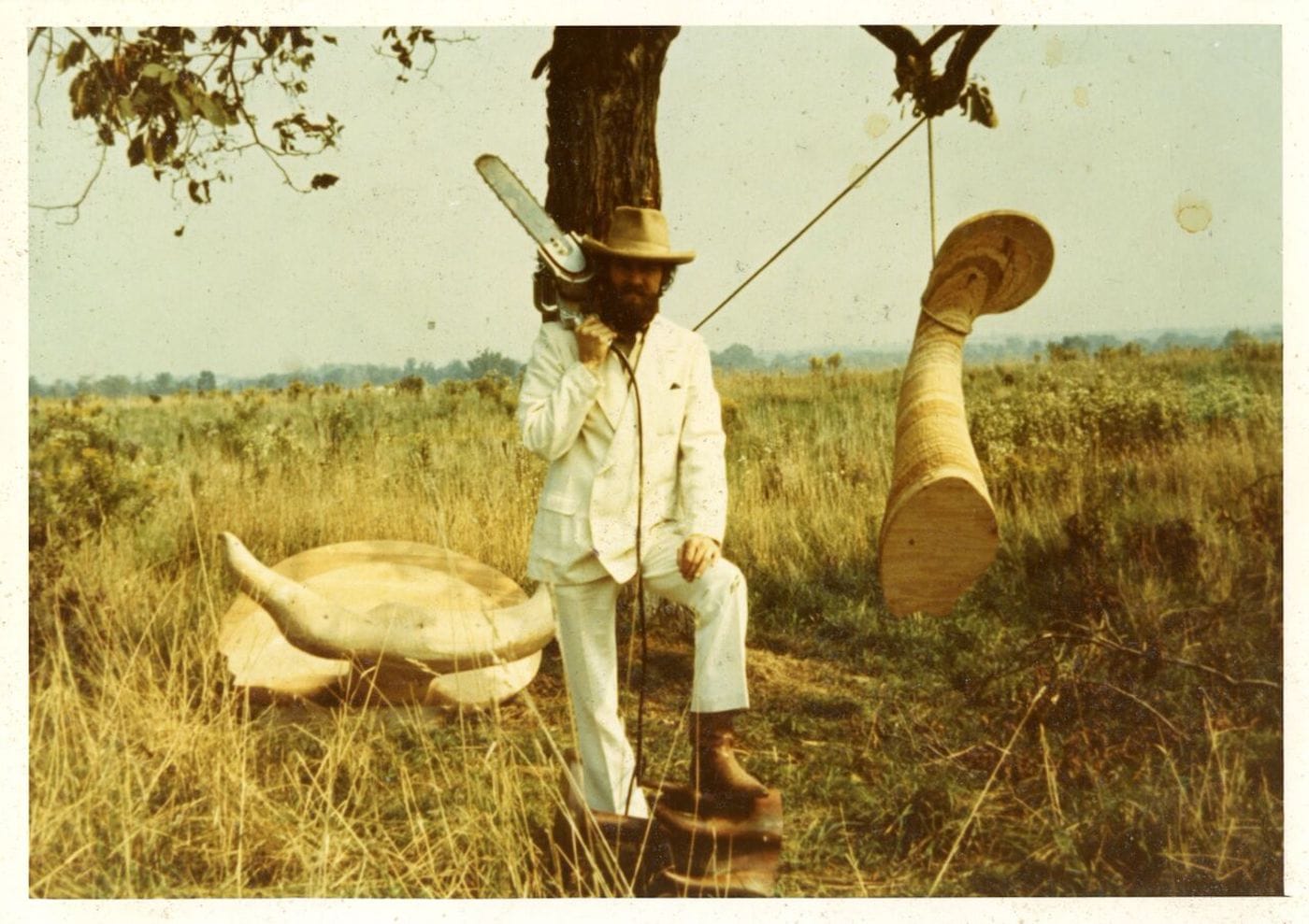 Wendell Castle at work in Rochester, New York, 1968 (image courtesy of Friedman Benda Gallery and the artist)