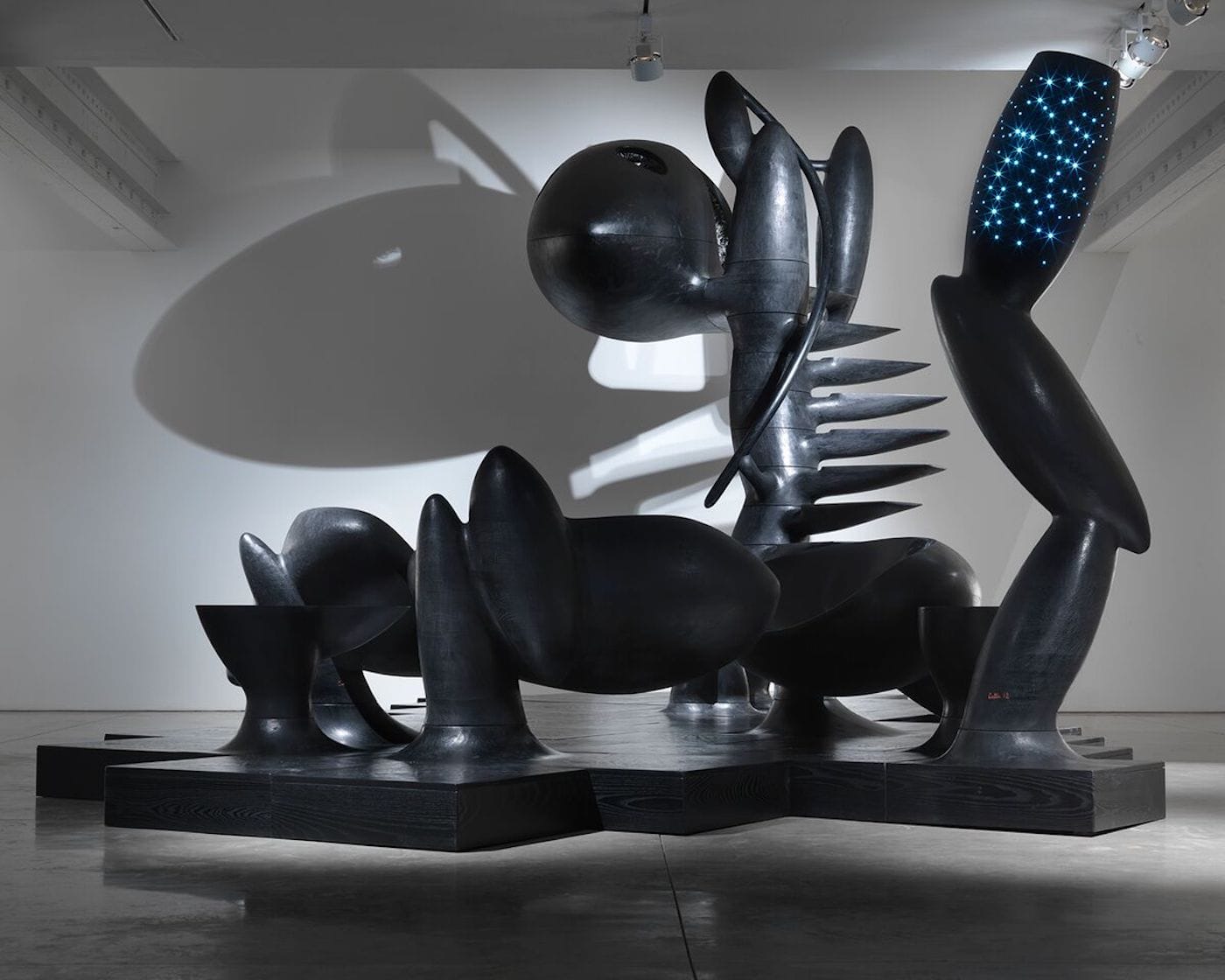 Wendell Castle, A New Environment (2013), installation view at Friedman Benda, New York (image courtesy Friedman Benda; photo by Christopher Burke Studios)