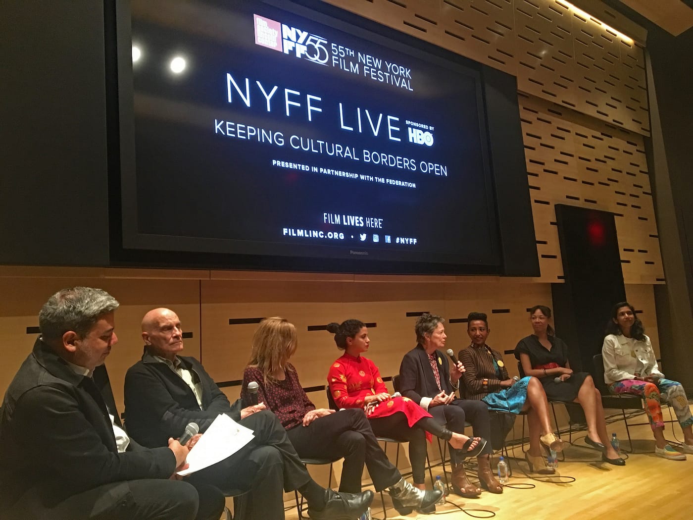 Members of the Federation participate in a panel at the 2017 New York Film Festival (courtesy the Federation)