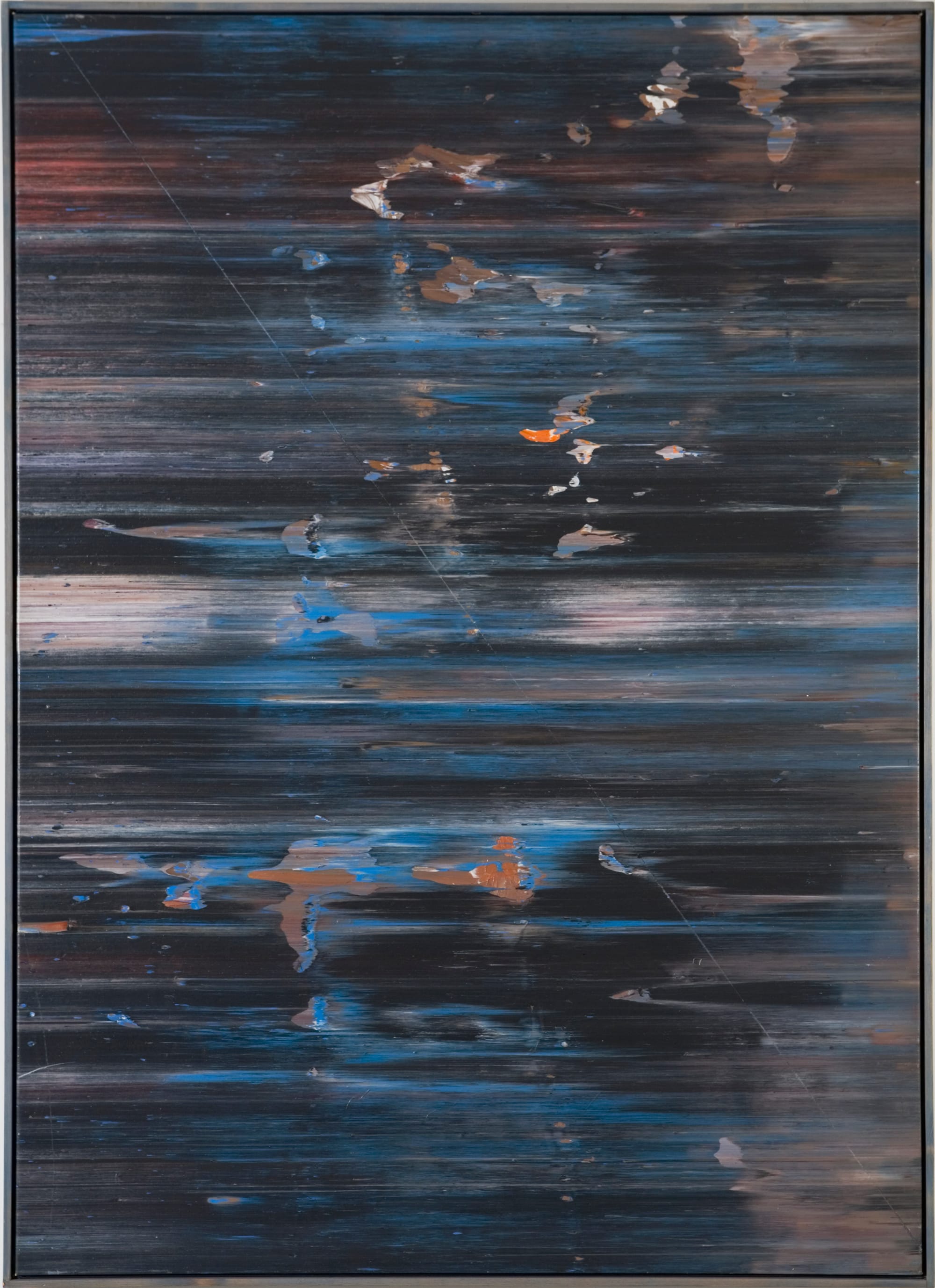 Jack Whitten, "April's Shark" (1974), acrylic on canvas, 72 x 52 in (© Jack Whitten, courtesy the artist and Hauser & Wirth)