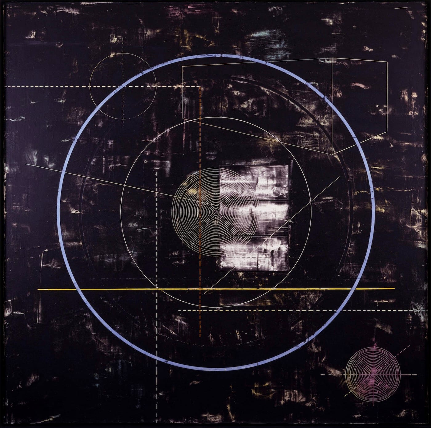 Jack Whitten, "Dead Reckoning I" (1980) (courtesy Studio Museum in Harlem, New York, and Hauser & Wirth; © Jack Whitten, courtesy the artist and Hauser & Wirth)