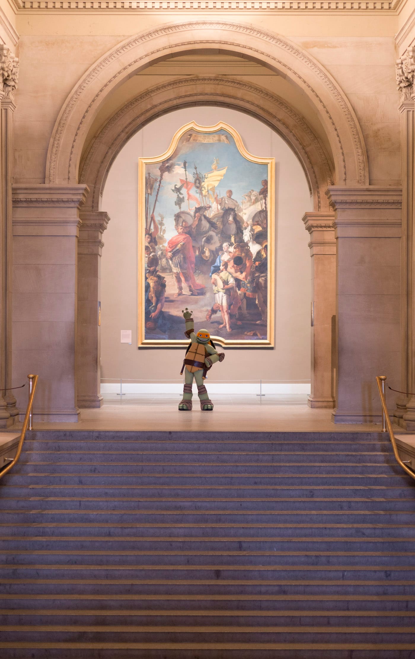 Michelangelo visits the Metropolitan Museum of Art