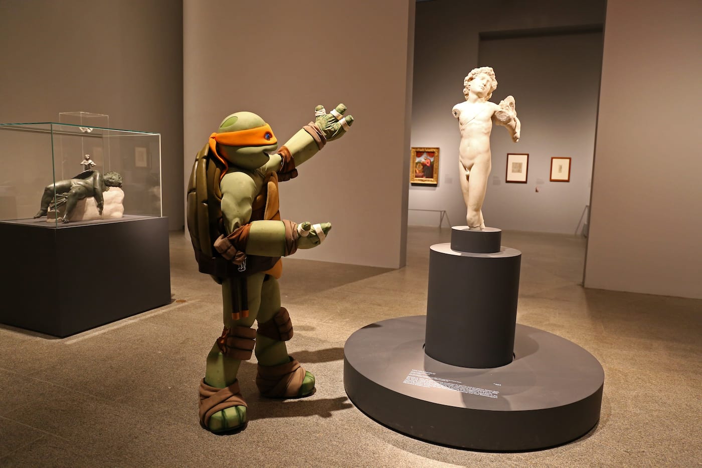 Michelangelo visits the Metropolitan Museum of Art's Michelangelo exhibition