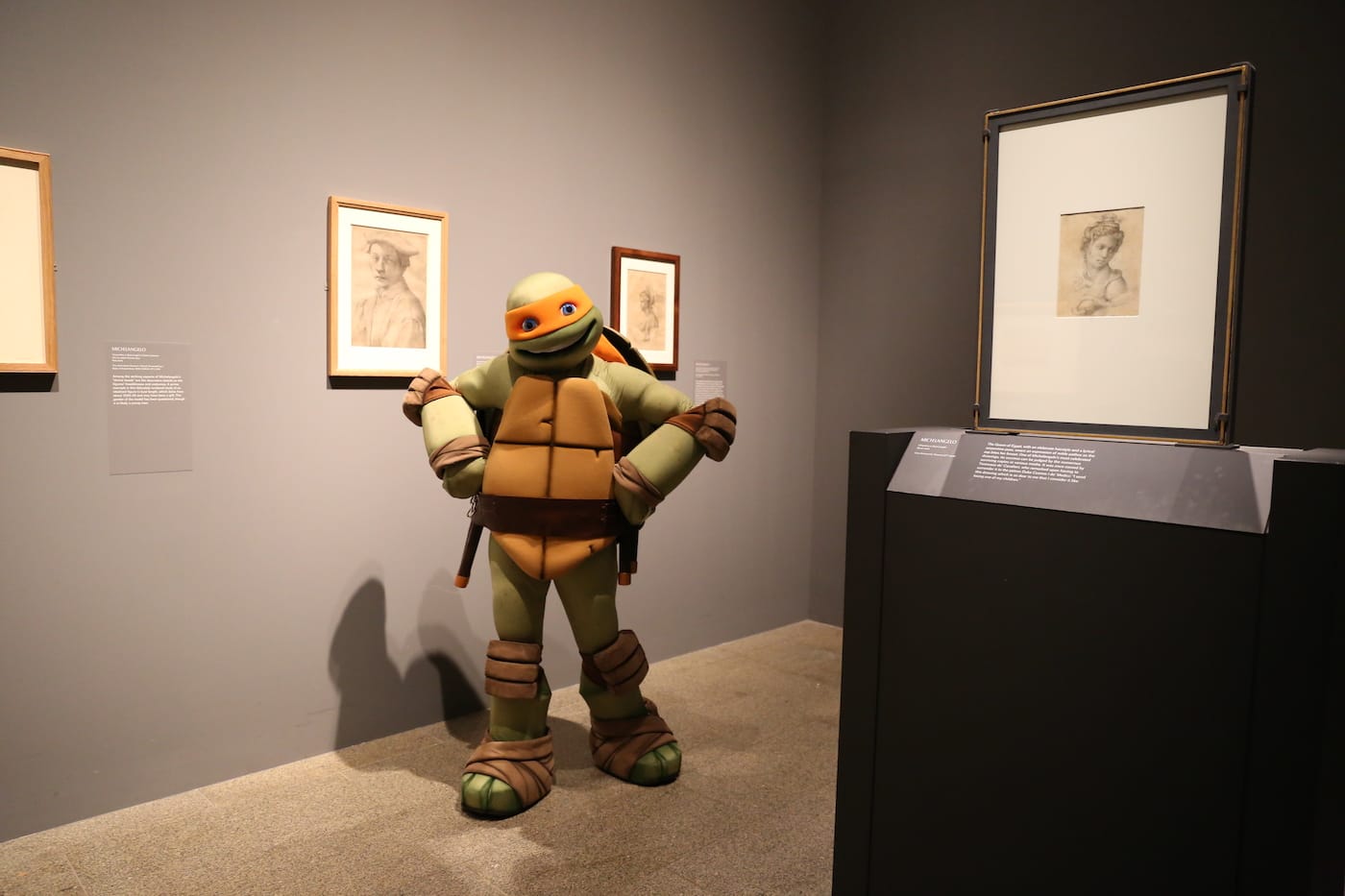 Michelangelo visits the Metropolitan Museum of Art's Michelangelo exhibition