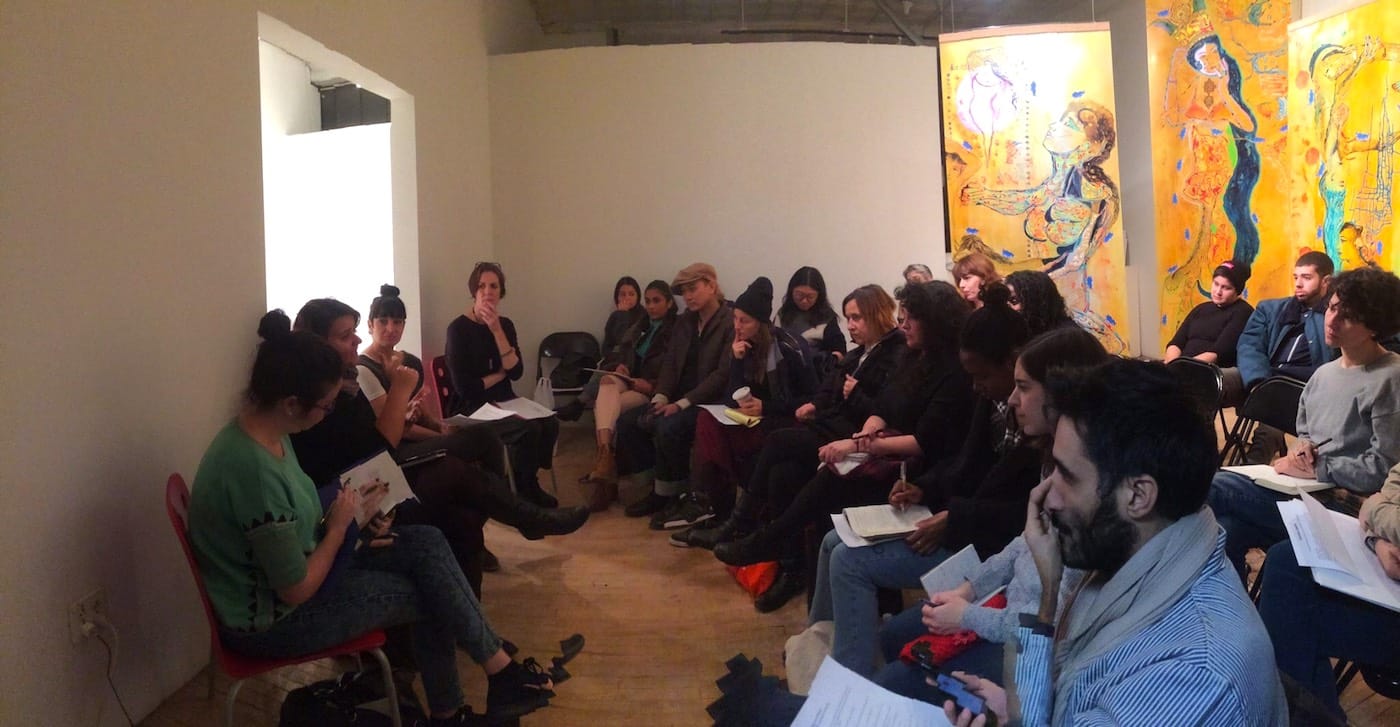 The crowd at a previous "Getting Basic" event at SOHO20 Gallery (photo courtesy SOHO20 Gallery)