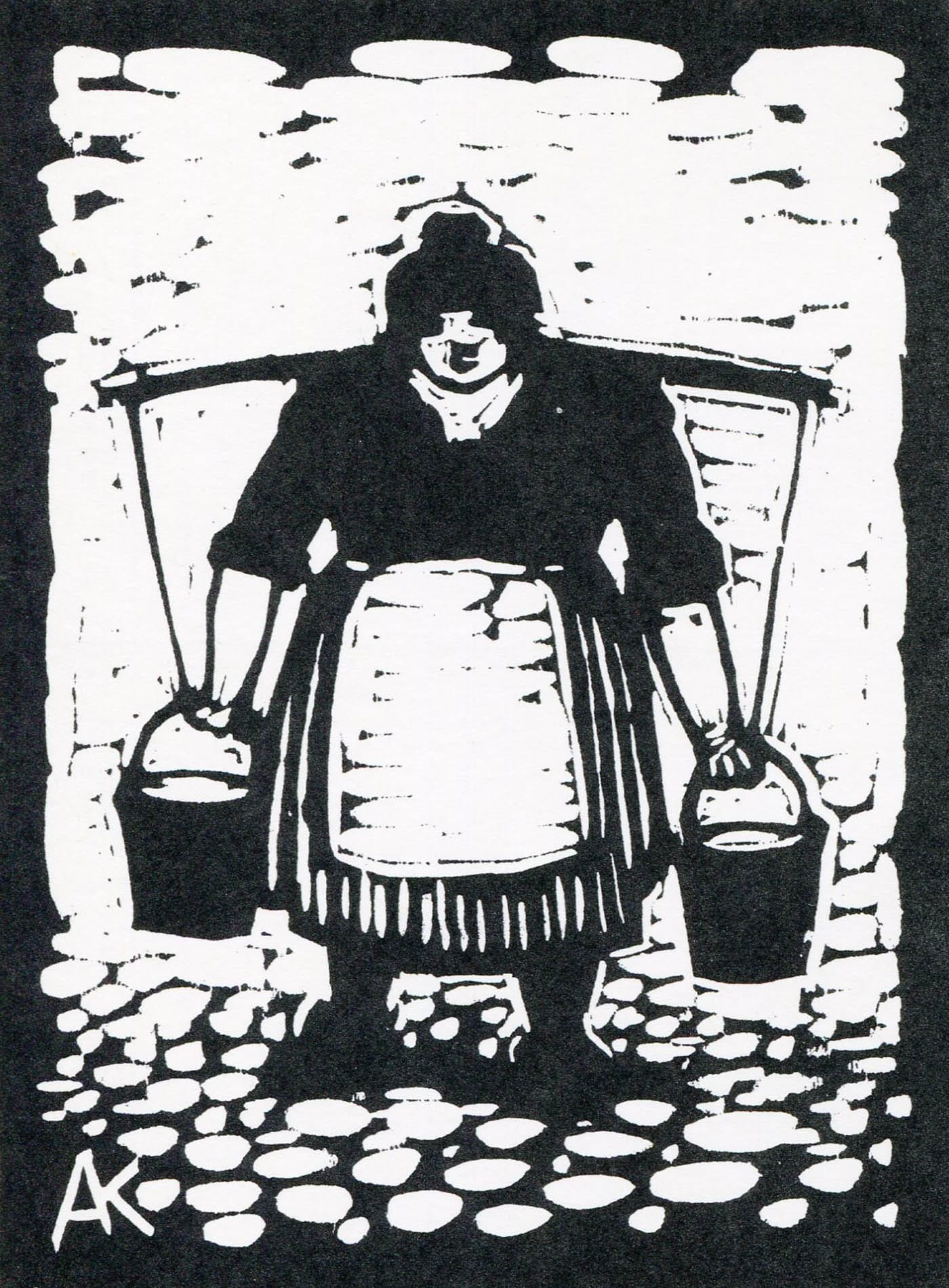 Albert König, "Arbeit," woodcut (via Wikimedia Commons)