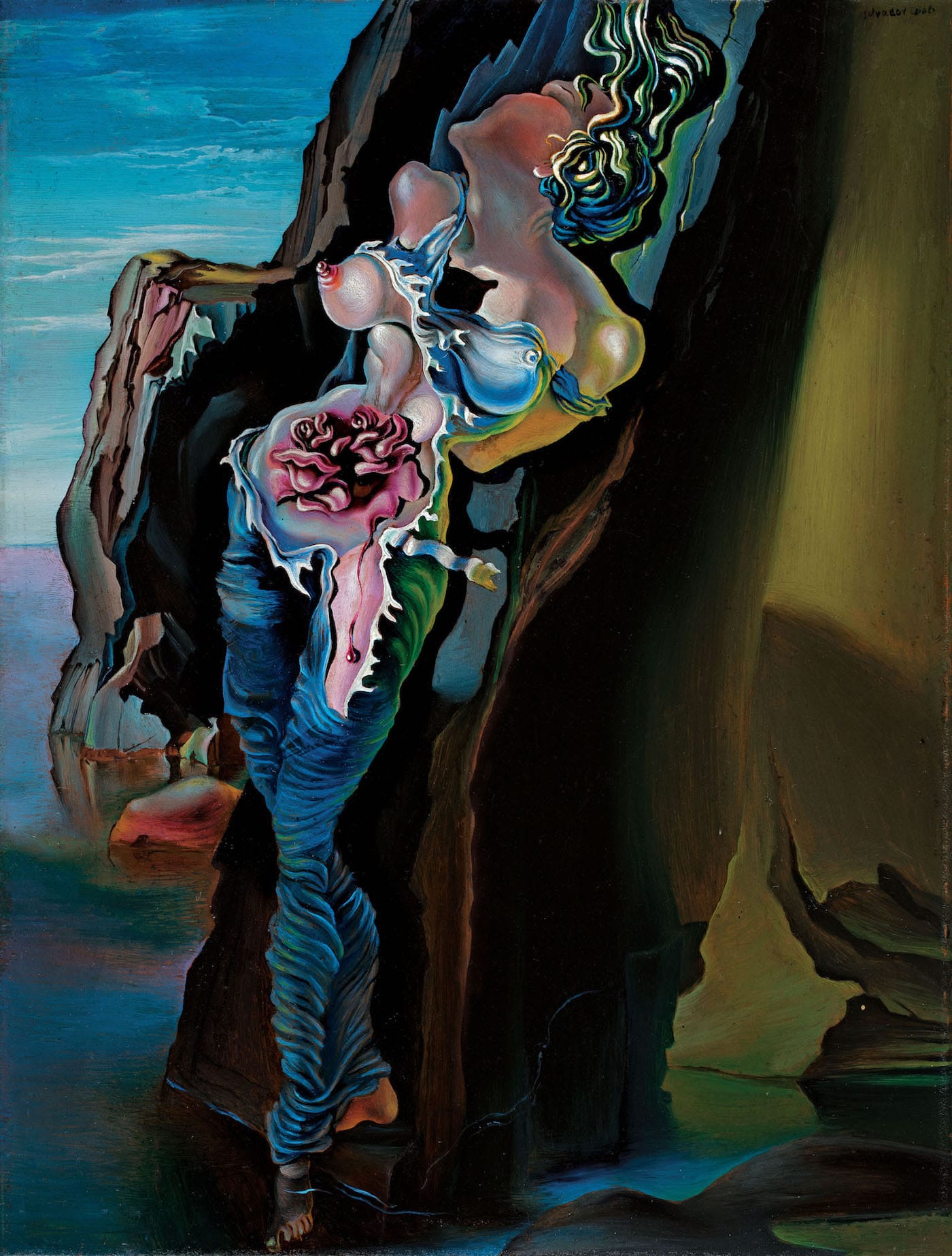 Salvador Dalí, “Gradiva” (1931), oil on copper, 20.6 x 15.5 cm (image courtesy Sotheby's)