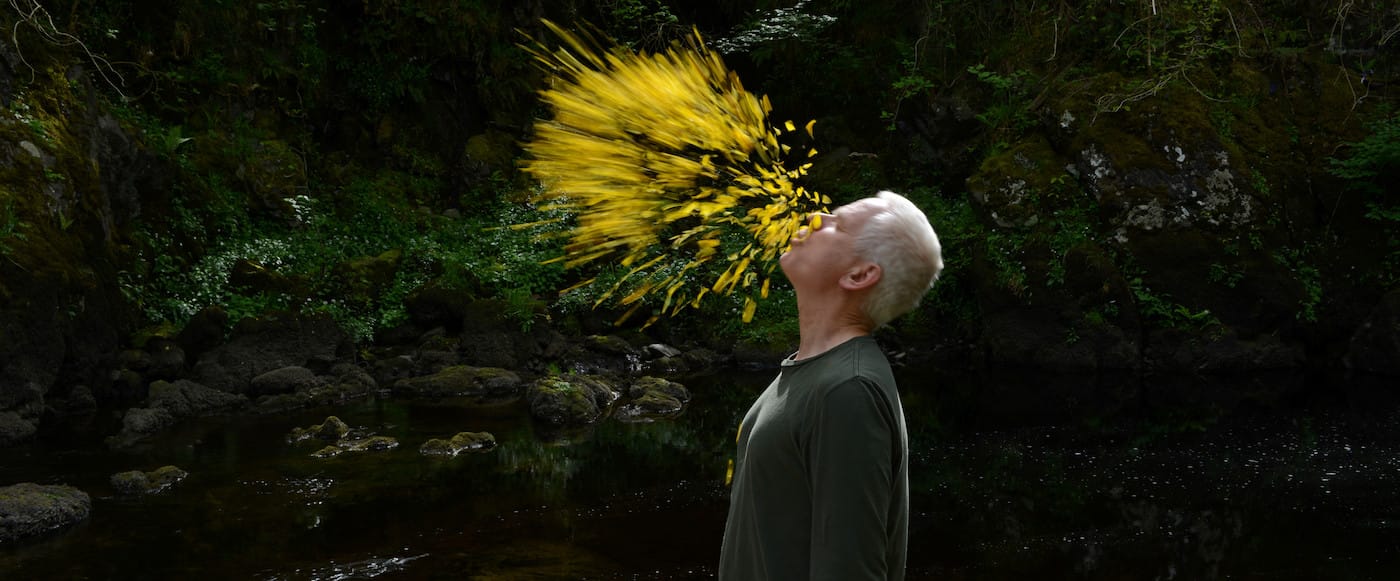 Andy Goldsworthy in <em/>Leaning into the Wind, a Magnolia Pictures release (photo courtesy of Magnolia Pictures; © Thomas Riedelsheime, all rights reserved)