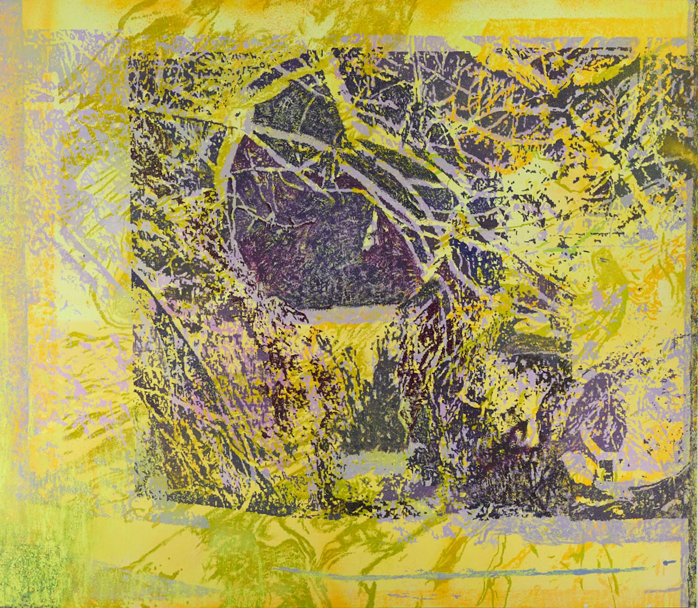 Greg Lindquist, "Duke Energy's Dan River VI" (2014), oil on canvas, 68 x 78 in