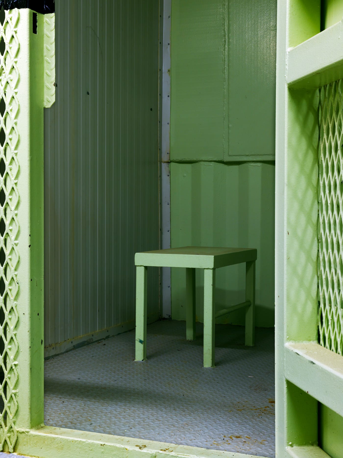 Edmund Clark, "Camp 1, isolation unit" from the series Guantanamo: If the Light Goes Out (2009) (© Edmund Clark)