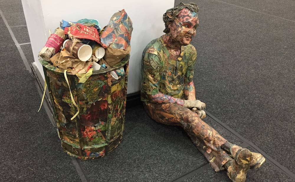 Art on Paper Folds Together Elegance and Unruliness