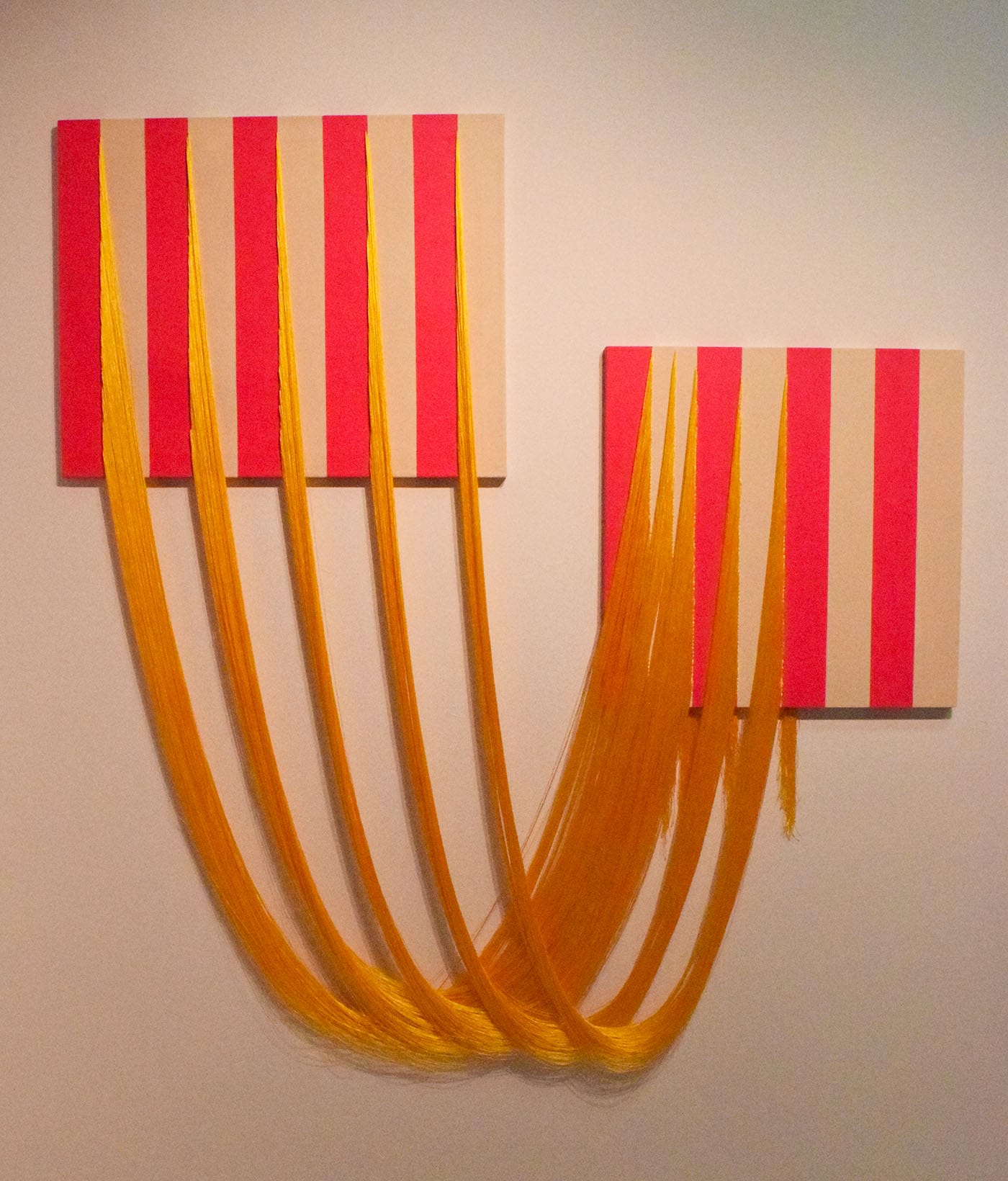 Liz Collins, "Embrace" (2015) in the LMAKgallery booth