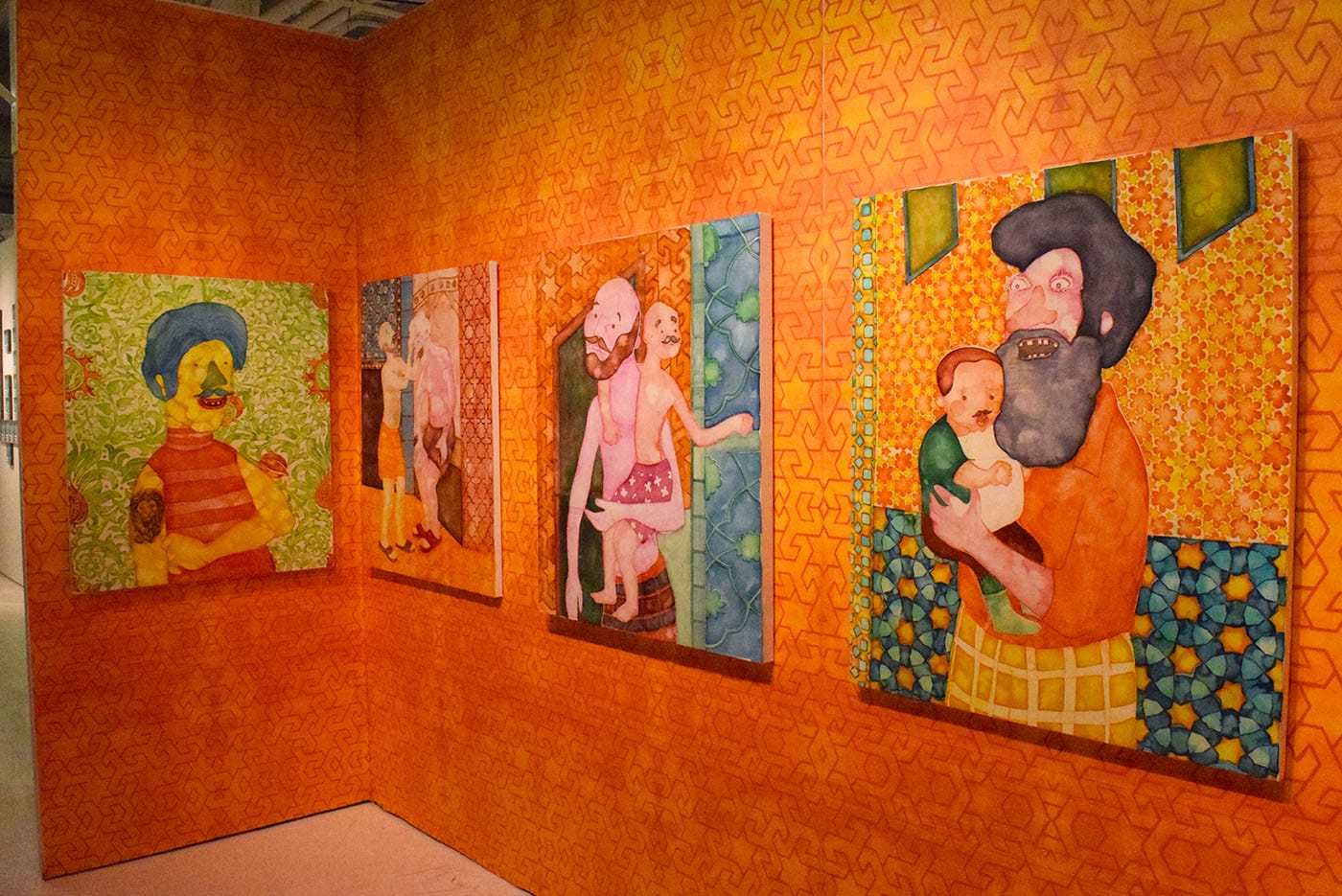 Paintings by Orkideh Torabi in the Horton Gallery / Western Exhibitions booth