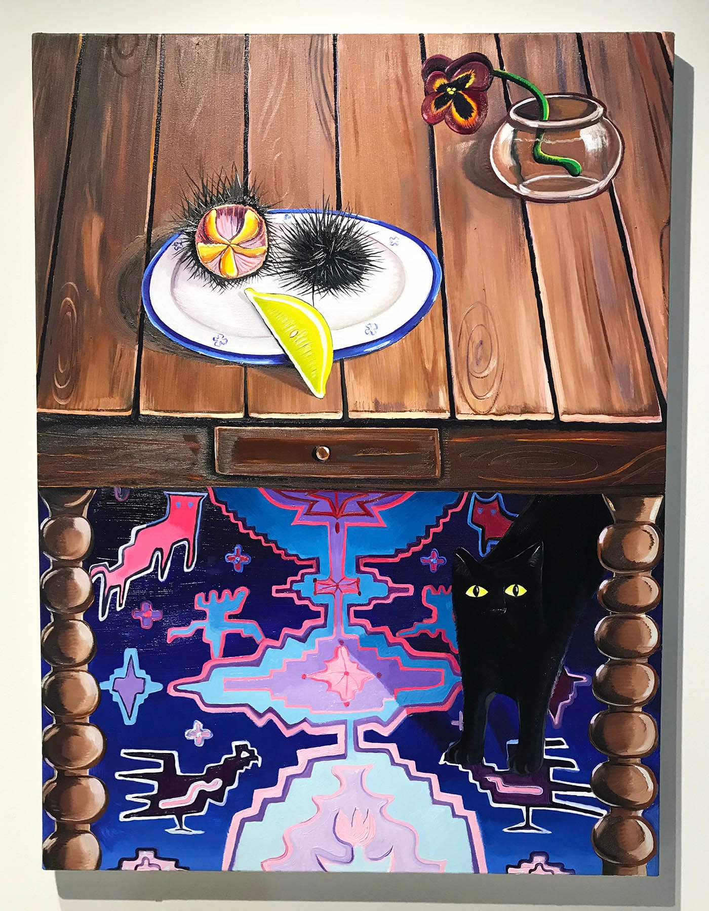 Nikki Maloof, "Still Life with Urchin" (2018), in the Shane Campbell Gallery booth