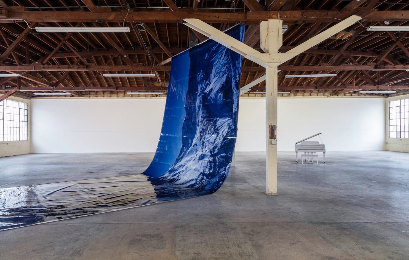 Lutz Bacher, Magic Mountain installation view at 356 Mission, Los Angeles, 2016 (photo by Brica Wilcox, courtesy the artist and 356 Mission)