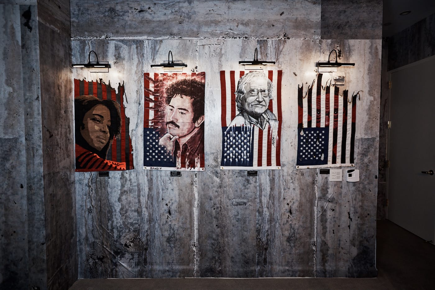 Installation view of Indecline's "The People's Prison" (2018) at the Trump International Hotel & Tower