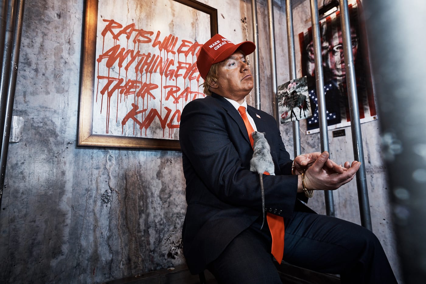 Installation view of Indecline's "The People's Prison" (2018) at the Trump International Hotel & Tower (all photos by and courtesy Jason Goodrich unless indicated otherwise)