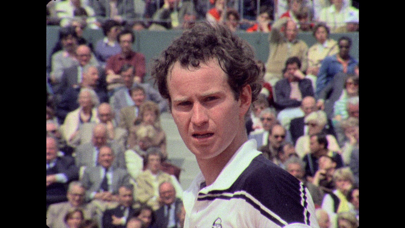 Still from <em/>John McEnroe: In the Realm of Perfection<em> (all images courtesy Oscilloscope Laboratories)