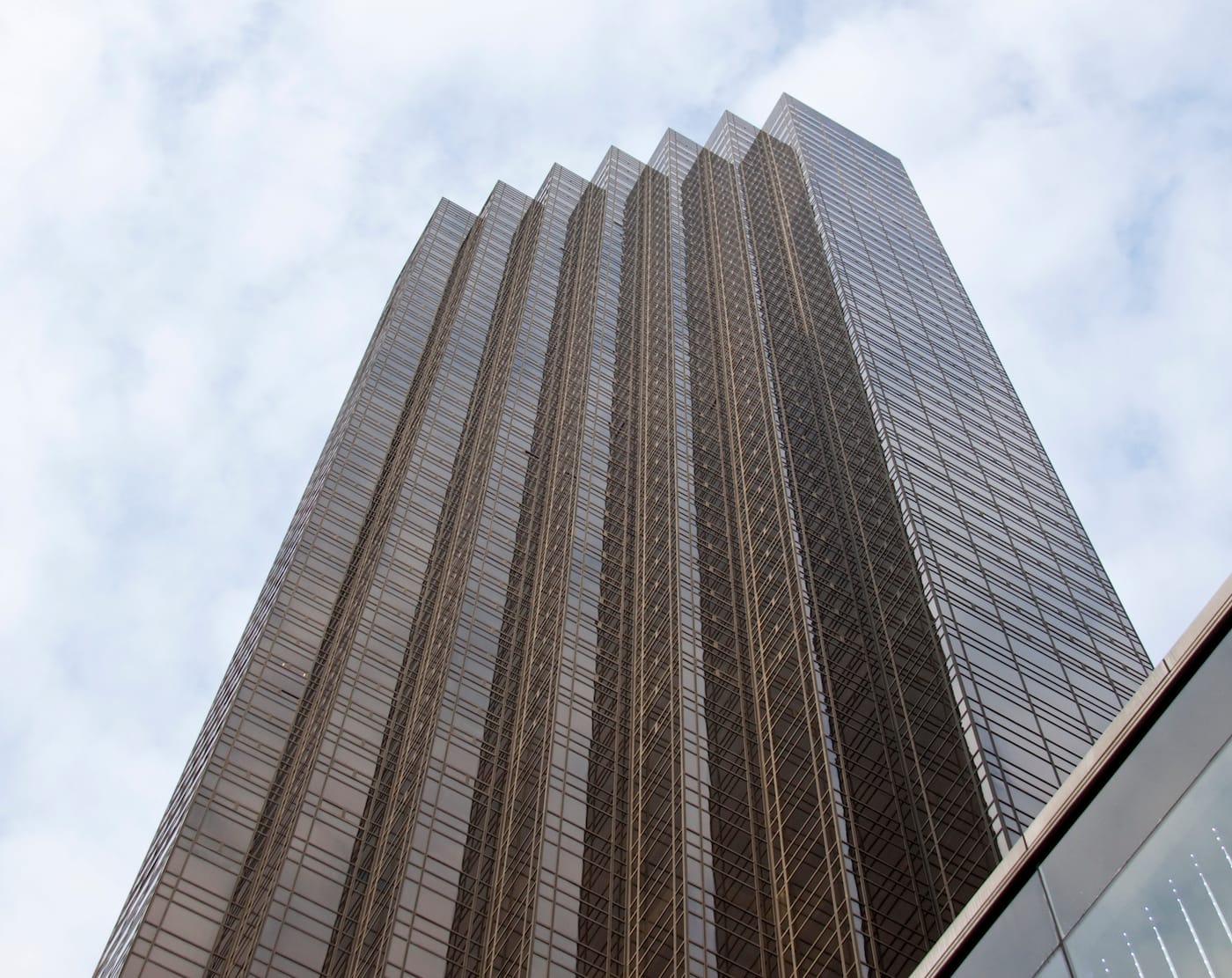 Trump Tower in Midtown Manhattan (photo by Tony Hisgett, via Wikimedia Commons)