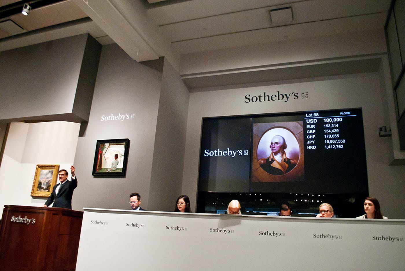 Rembrant Peale's portrait of George Washington was the last of the of the first round of sales by the Berkshire Museum.