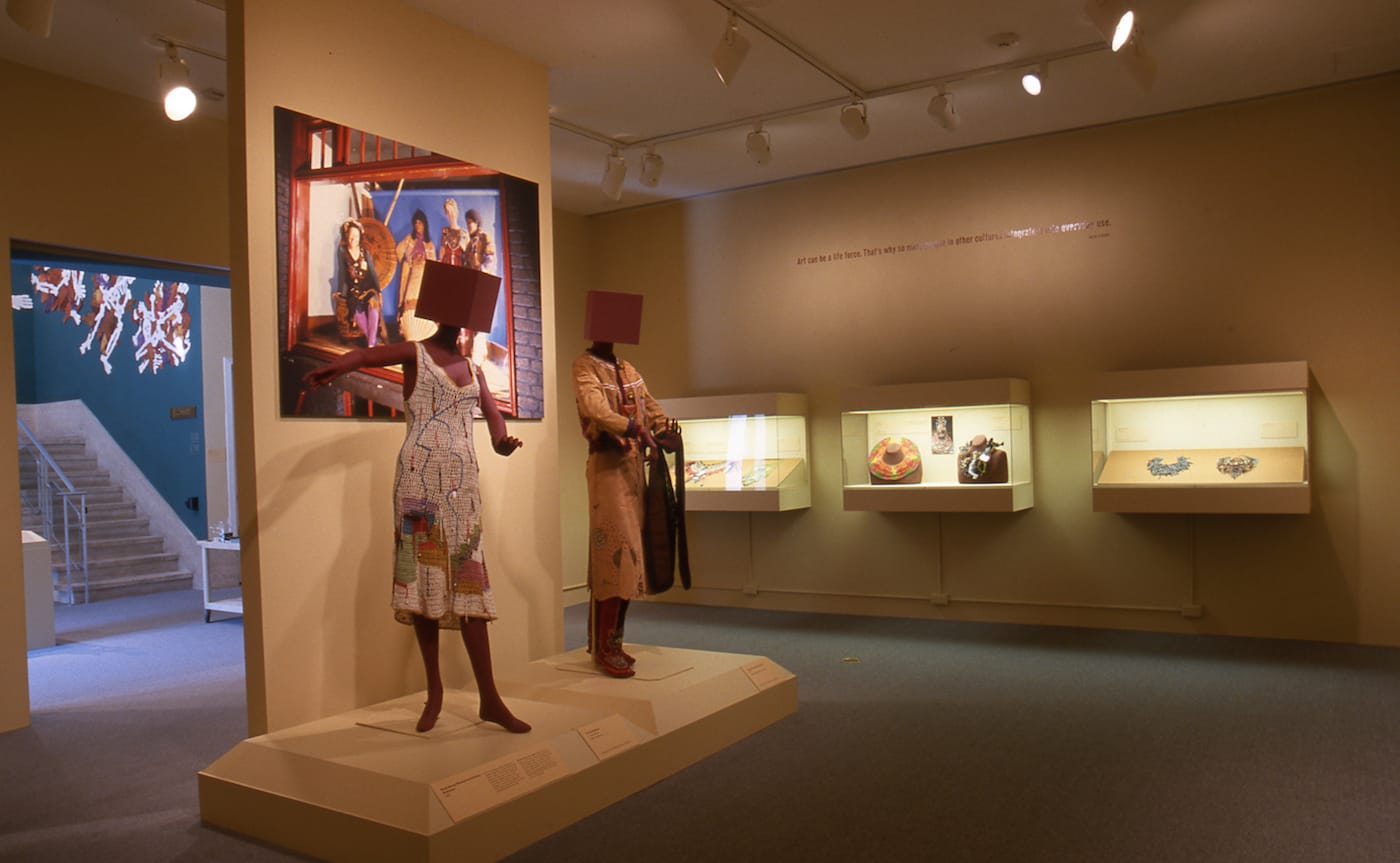 <em>Joyce J. Scott: Kickin’ it with the Old Masters</em> installation at the Baltimore Museum of Art (photo courtesy the Baltimore Museum of Art)