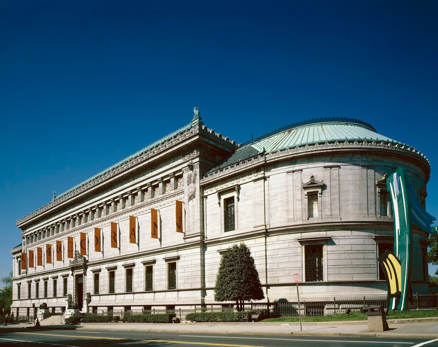 The exterior of the Corcoran Gallery in Washington, DC (photo by Carol M. Highsmith, via Wikimedia Commons)