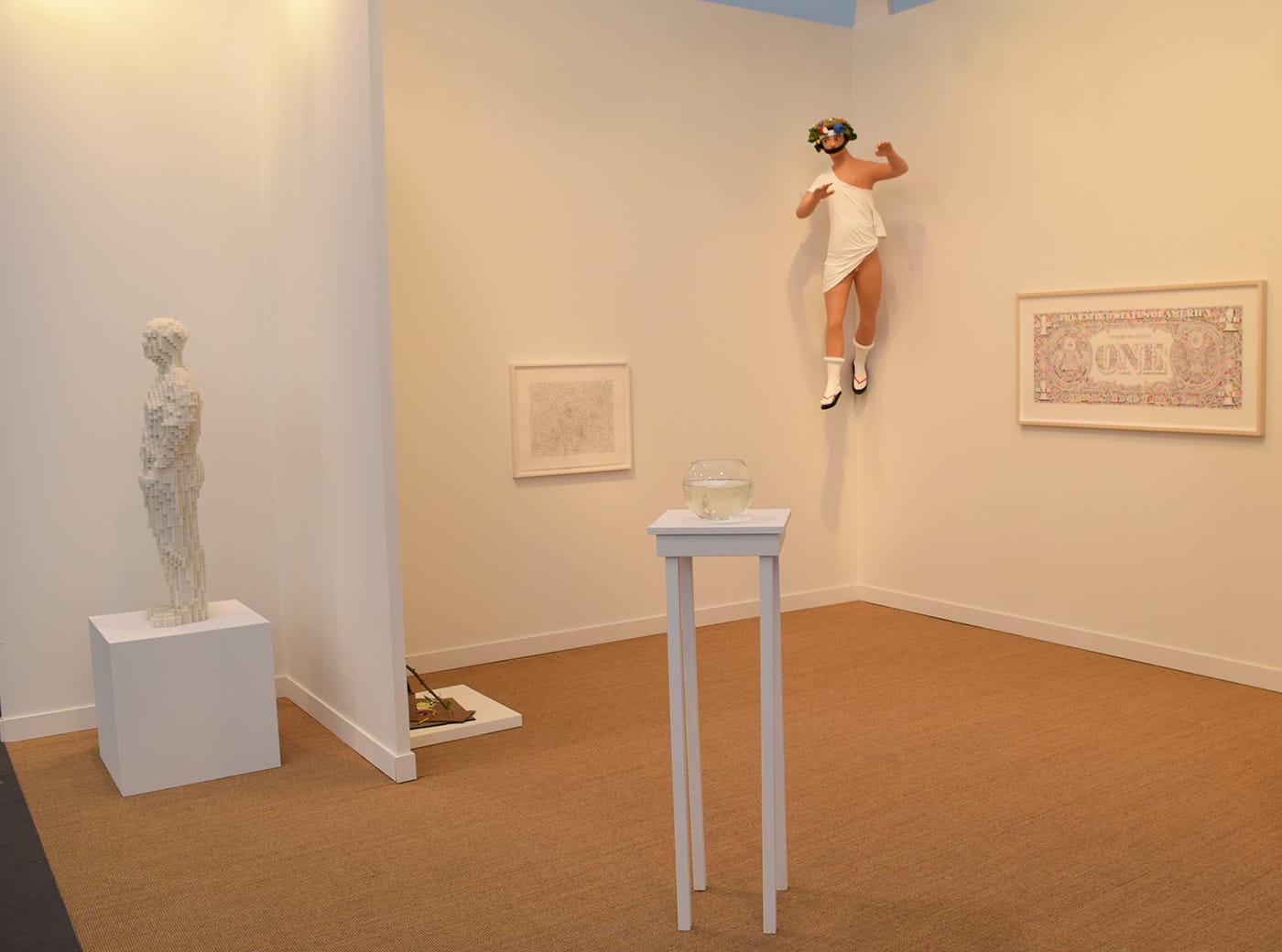 Works by Tom Friedman in one of the Stephen Friedman Gallery booths at Frieze New York