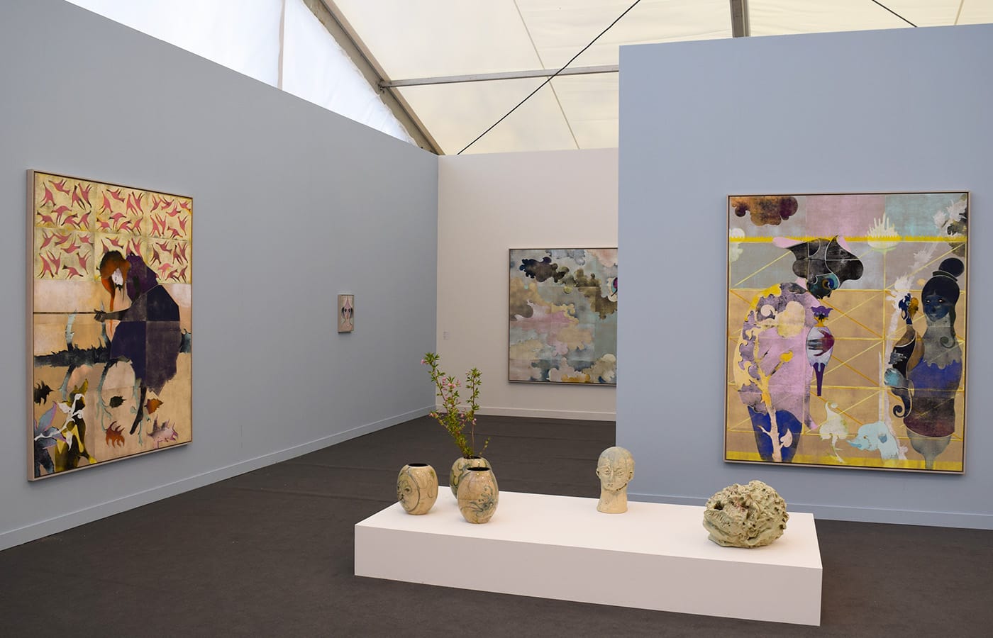 Works by Gert and Uwe Tobias in the Rodolphe Janssen booth at Frieze New York