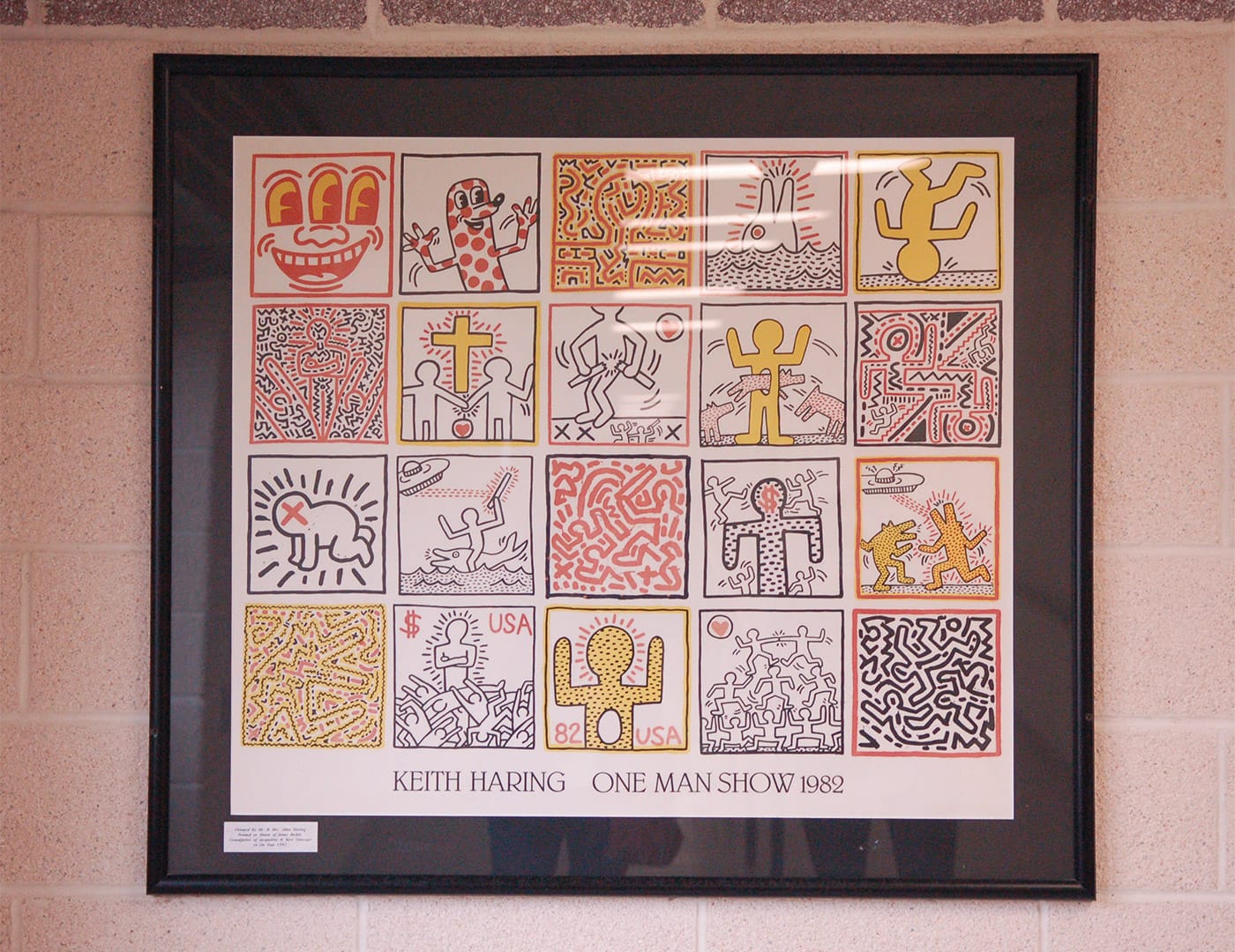 A Keith Haring poster at Kutztown Middle School