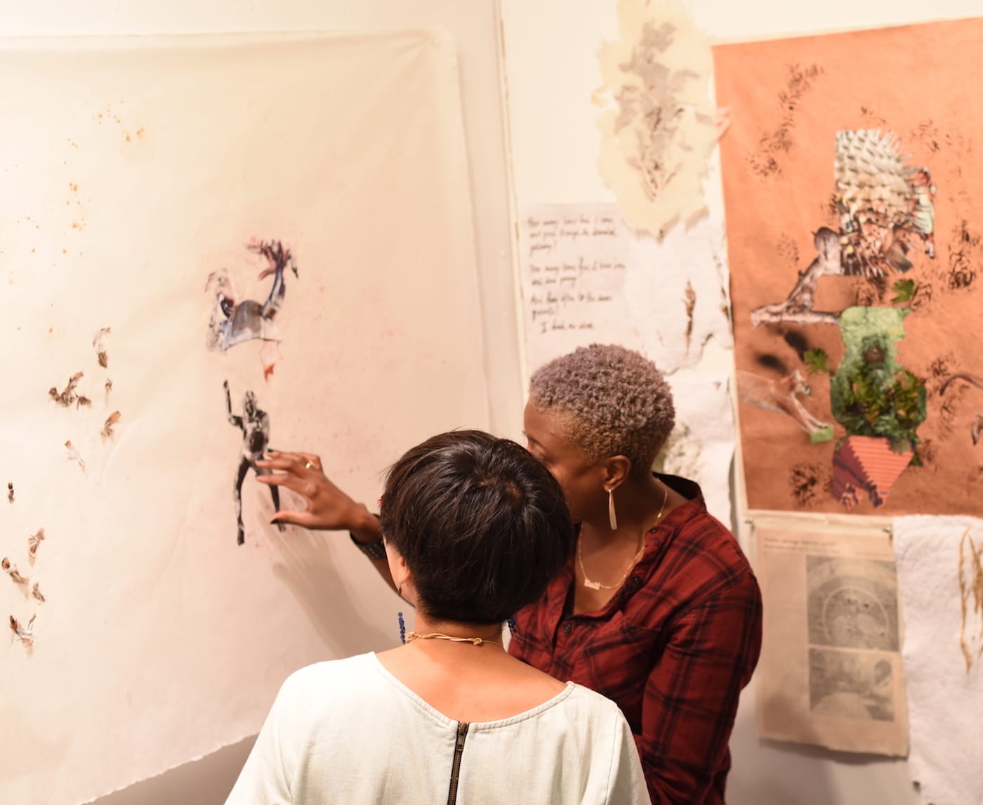 Center for Afrofuturist Studies artist-in-residence Krista Franklin's installation, "...to take root among the stars" at Public Space One, September 2016 (image courtesy of Public Space One/The Center for Afrofuturist Studies)