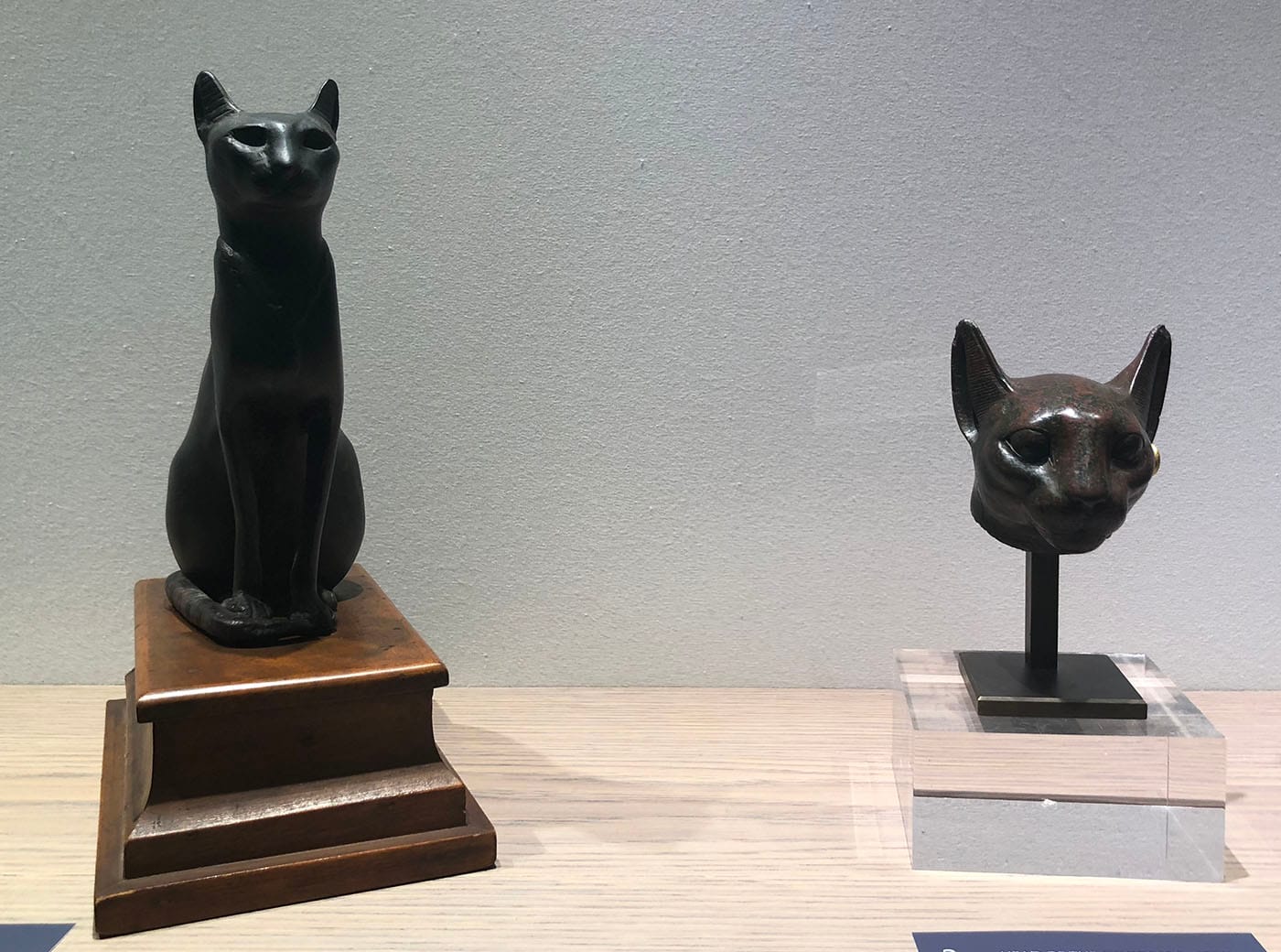 The divine feminine in cat form in the Electrum/Phoenix Ancient Art booth at TEFAF New York