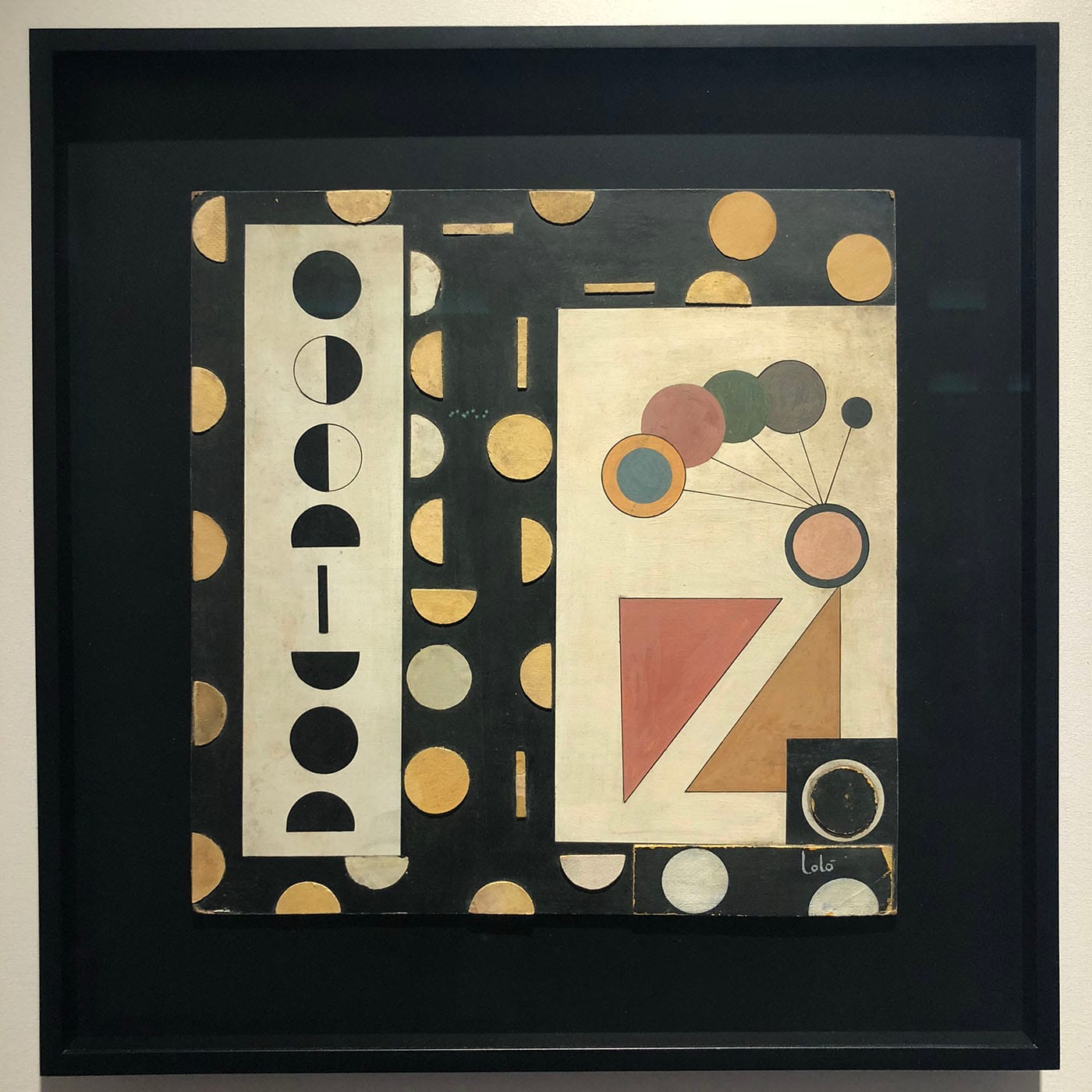 A collage by Loló Soldevilla in the Sean Kelly booth at TEFAF New York